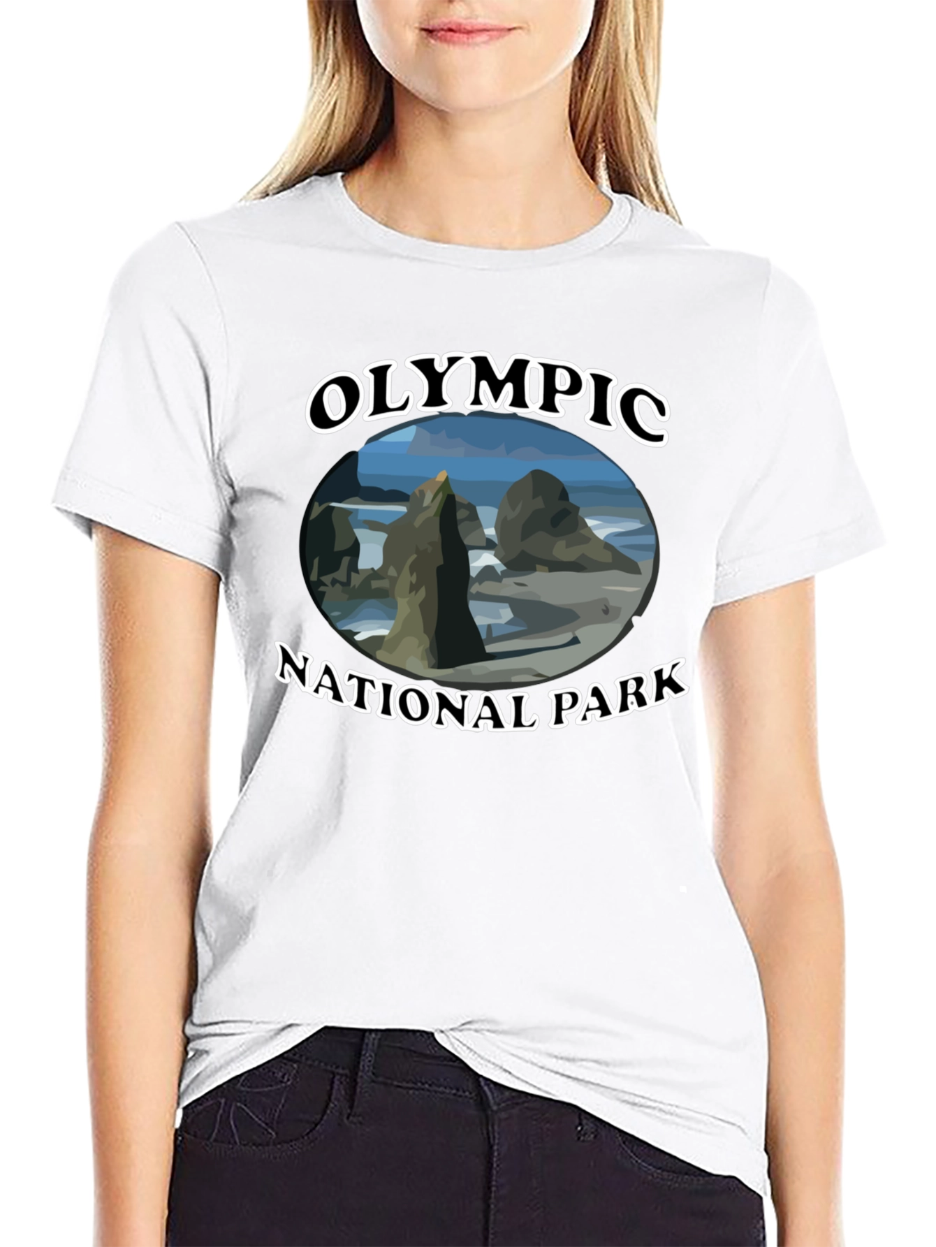 Olympic National Park T-Shirt - Black Graphic Tee