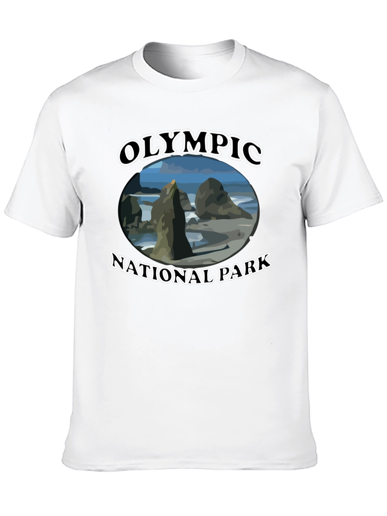 Olympic National Park T-Shirt - Black Graphic Tee