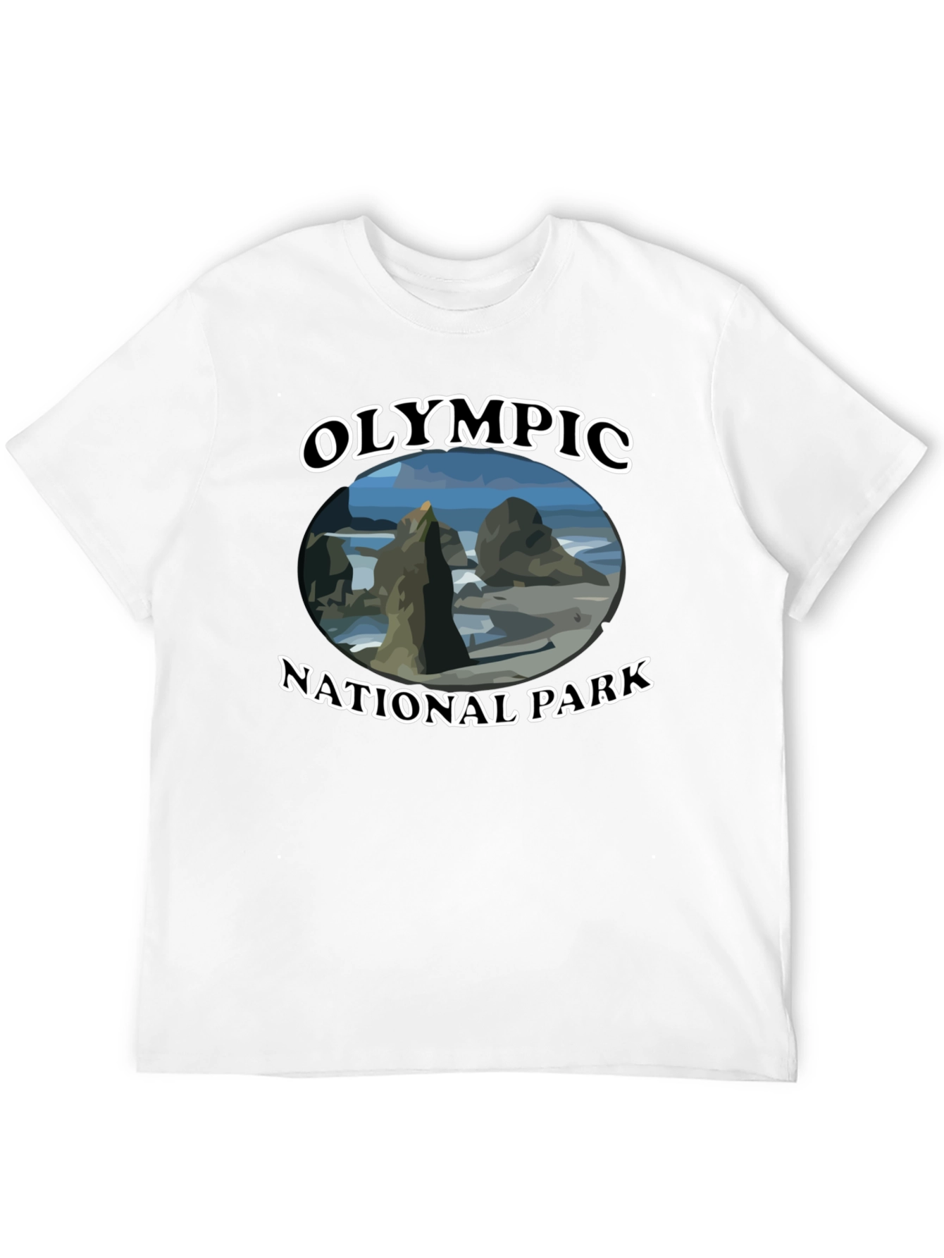 Olympic National Park T-Shirt - Black Graphic Tee