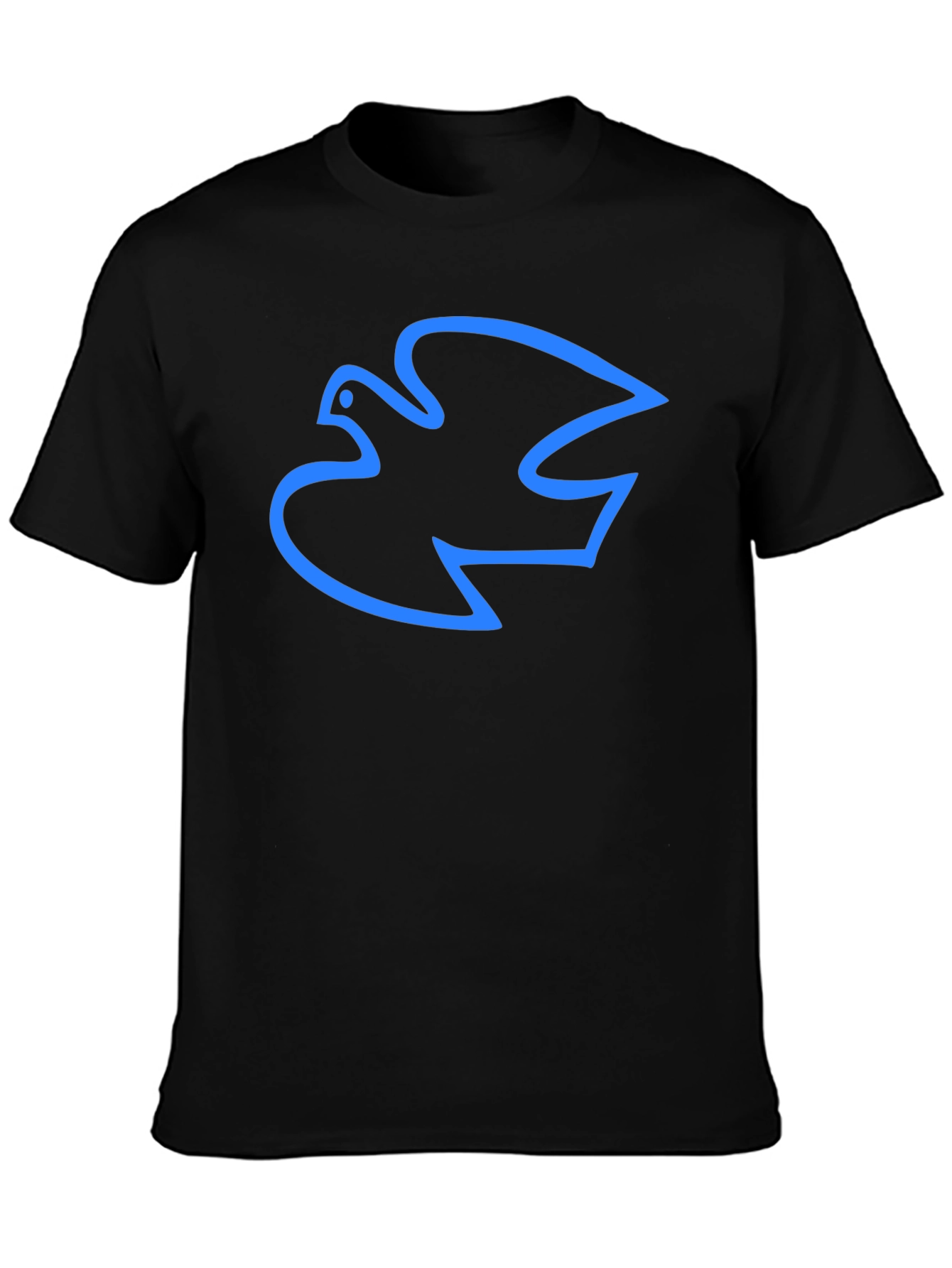 Dove Outline Graphic Black T-Shirt