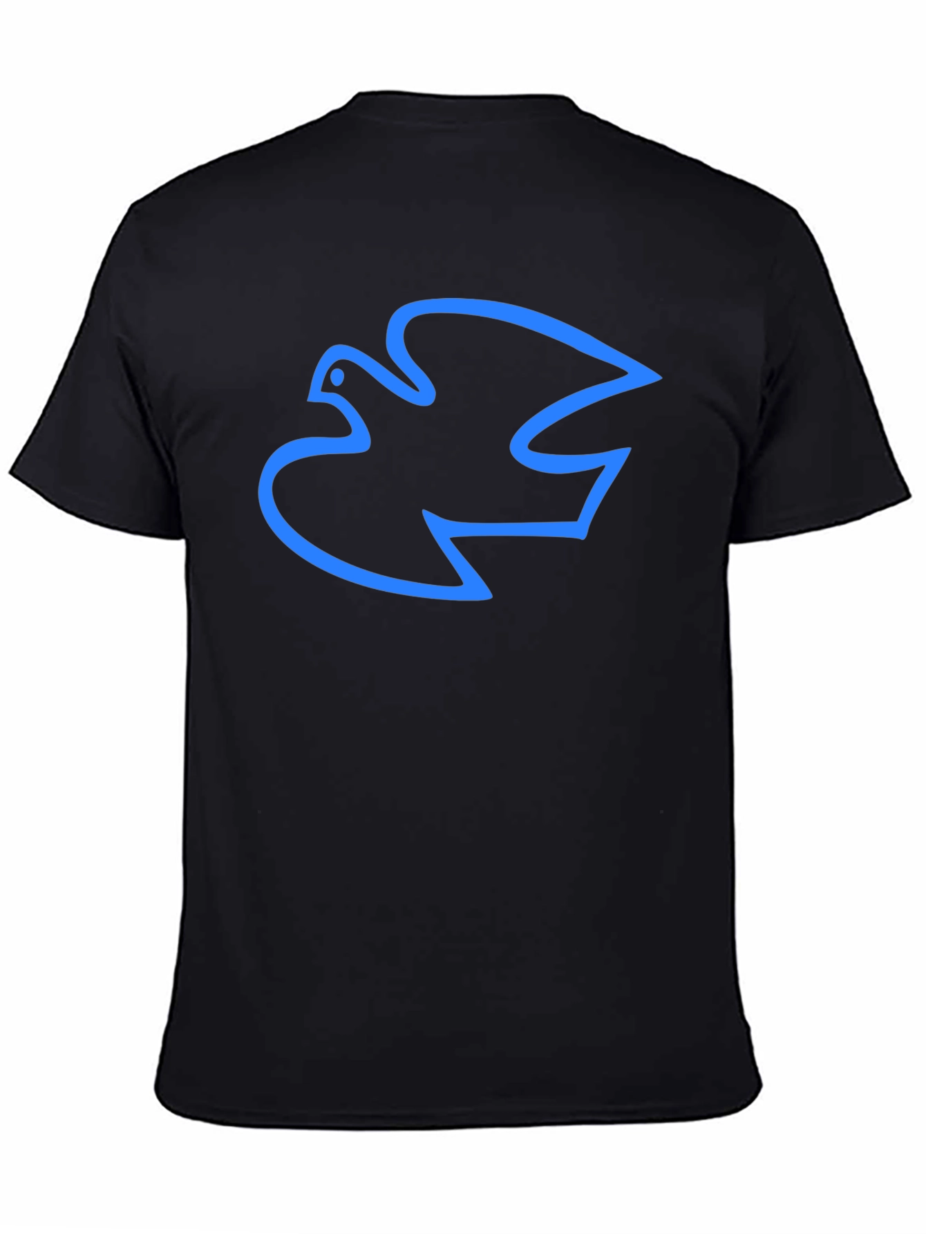 Dove Outline Graphic Black T-Shirt