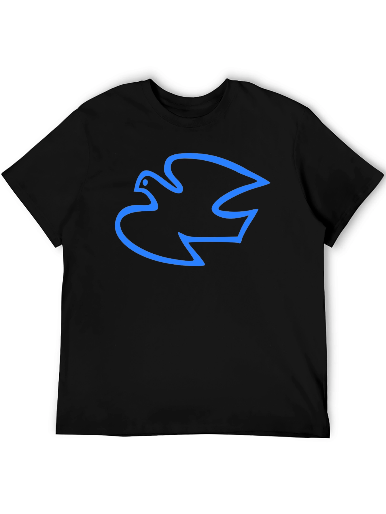 Dove Outline Graphic Black T-Shirt