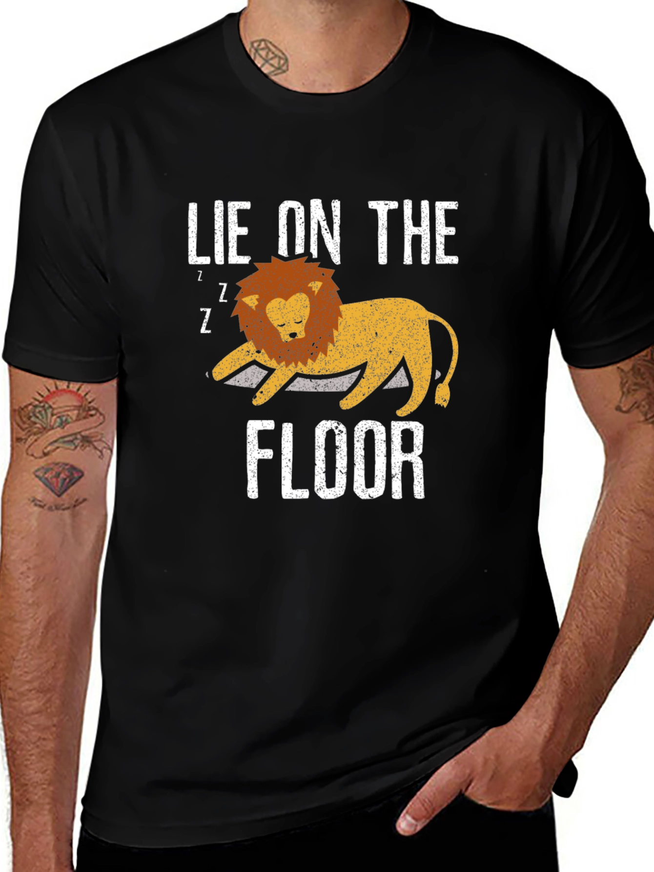 Lie on the Floor Lion Graphic Tee