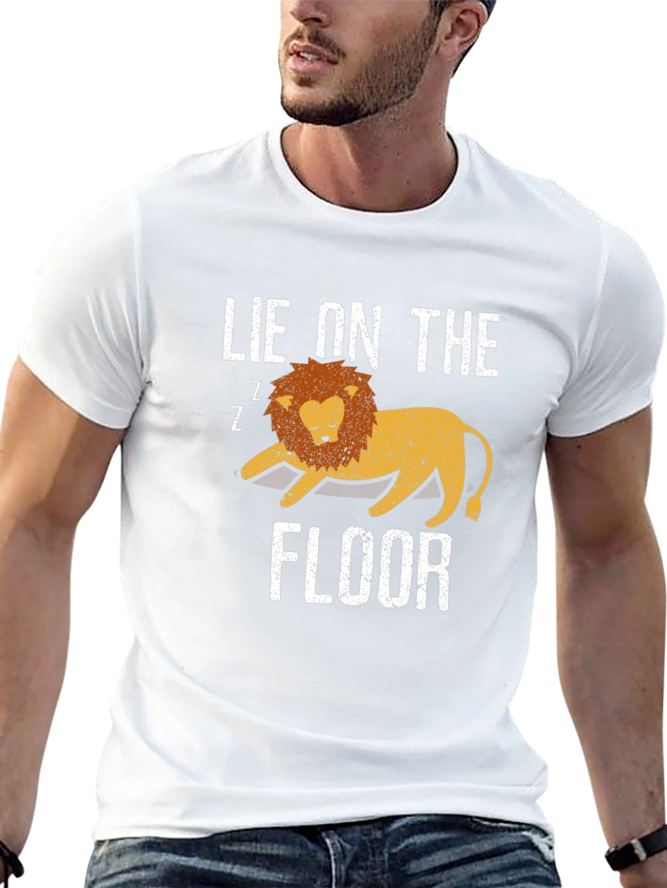 Lie on the Floor Lion Graphic Tee
