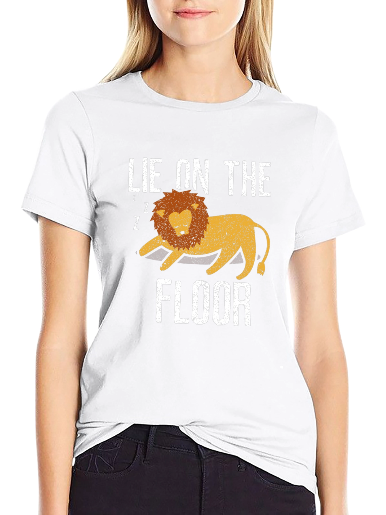 Lie on the Floor Lion Graphic Tee