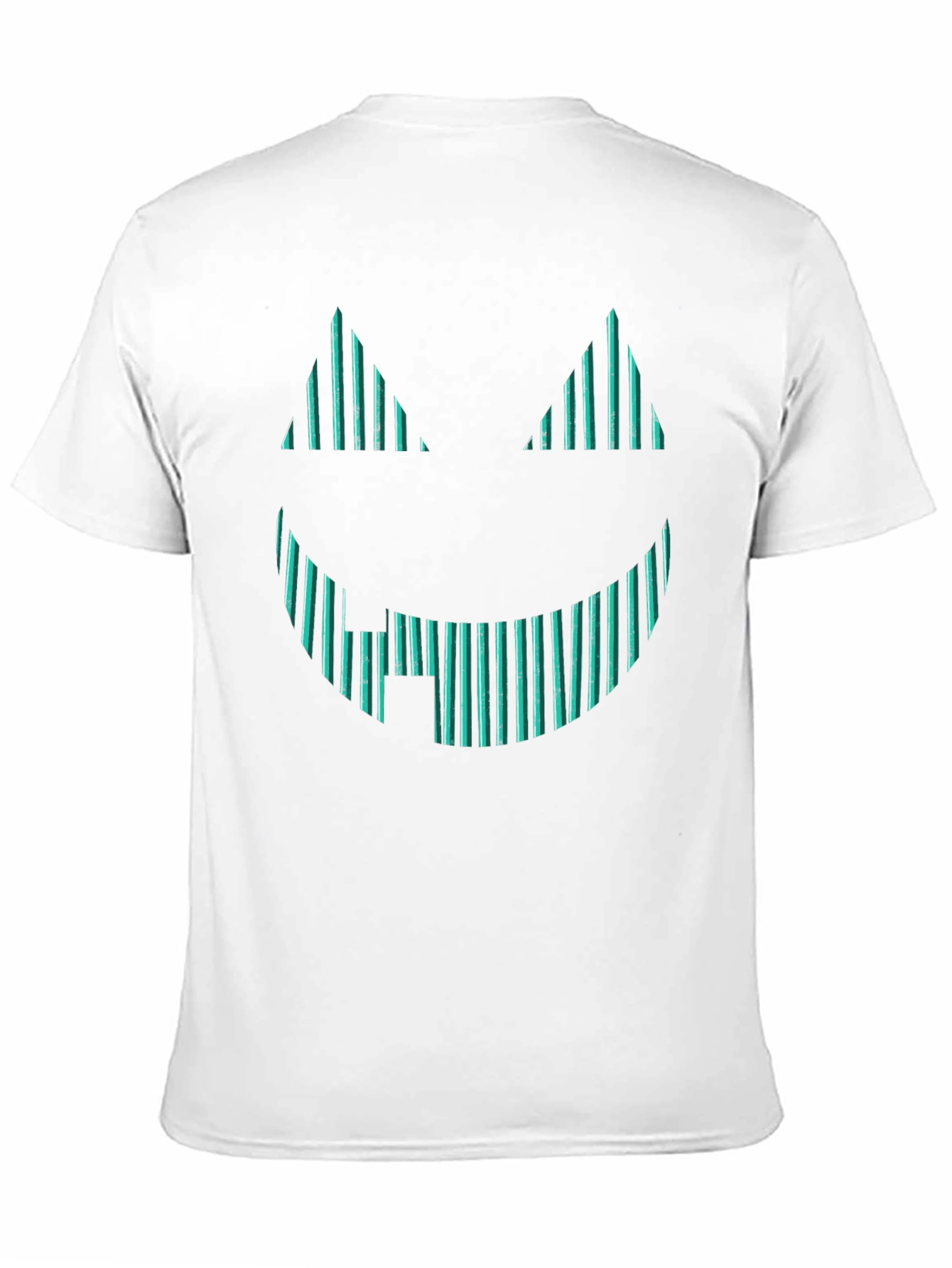 Spooky Striped Pumpkin Face Graphic Tee