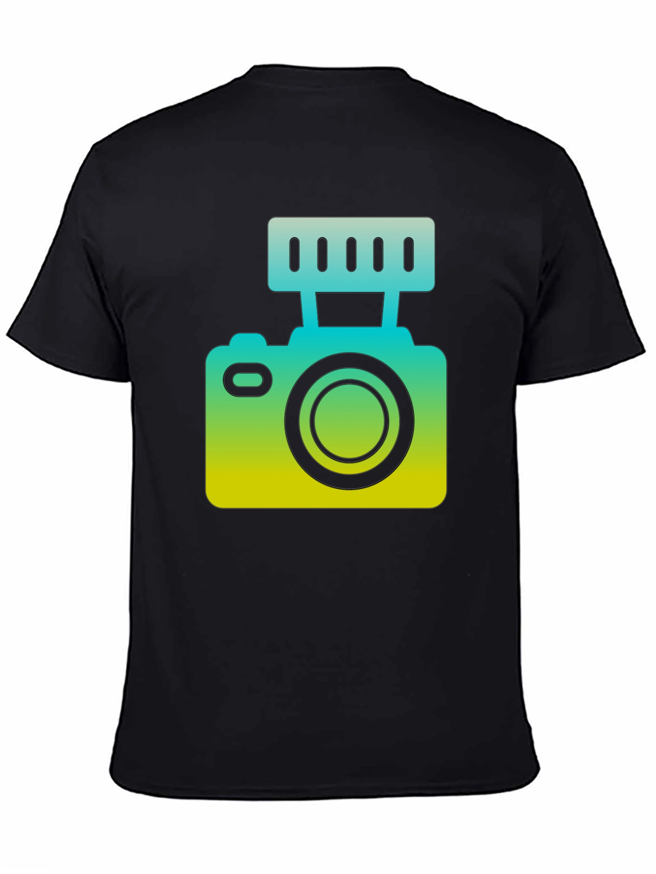 Cool Camera Graphic Tee - Black Unisex T-Shirt