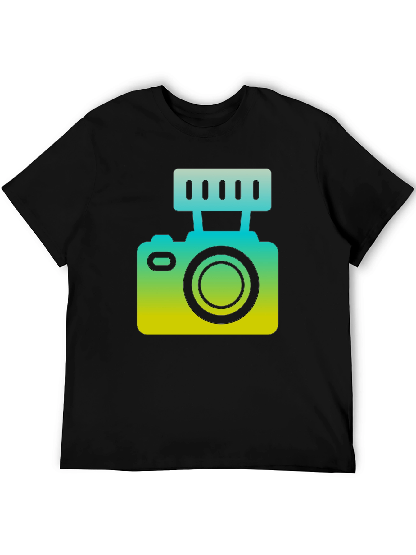 Cool Camera Graphic Tee - Black Unisex T-Shirt