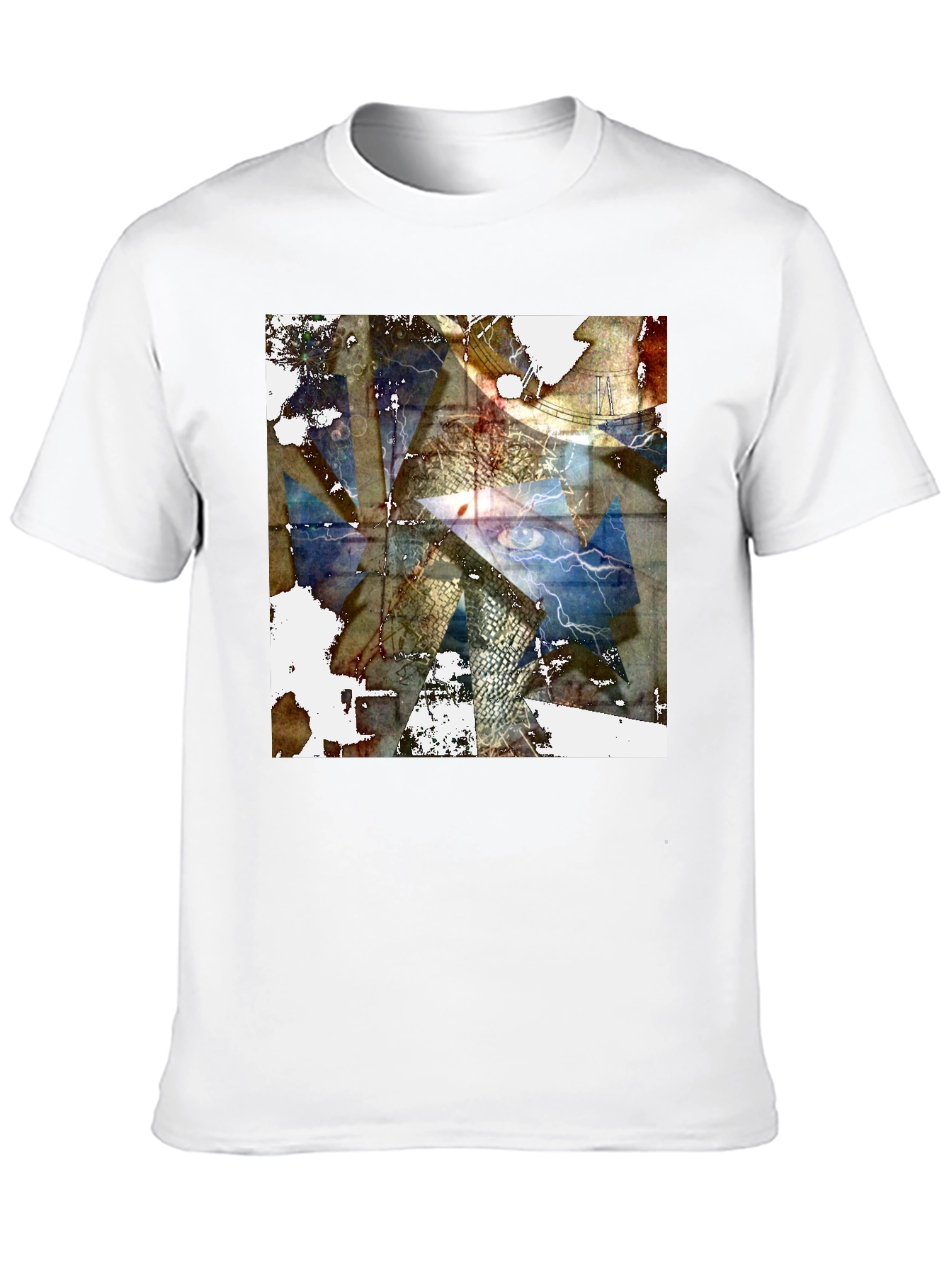Abstract Eye Graphic Black T-Shirt