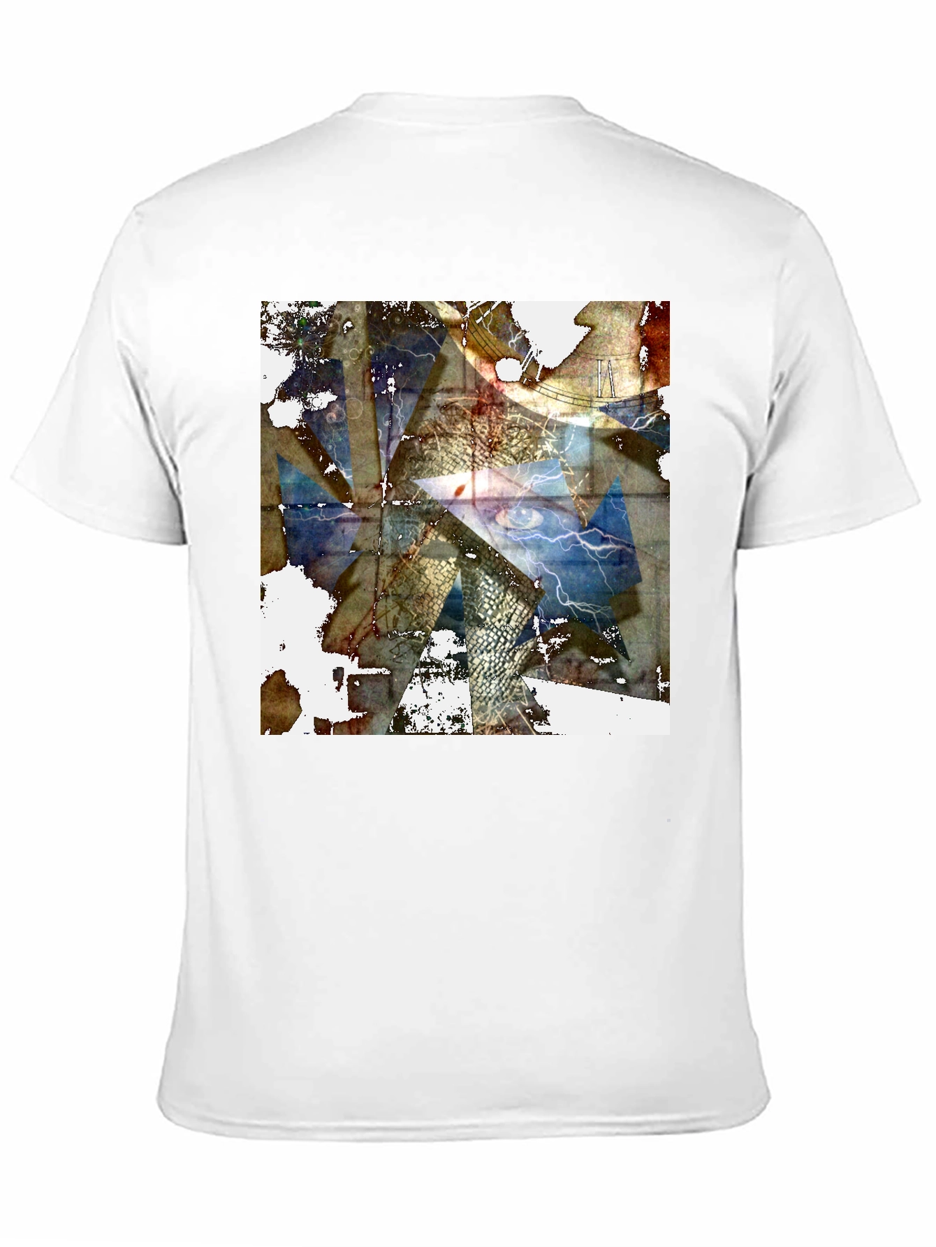 Abstract Eye Graphic Black T-Shirt