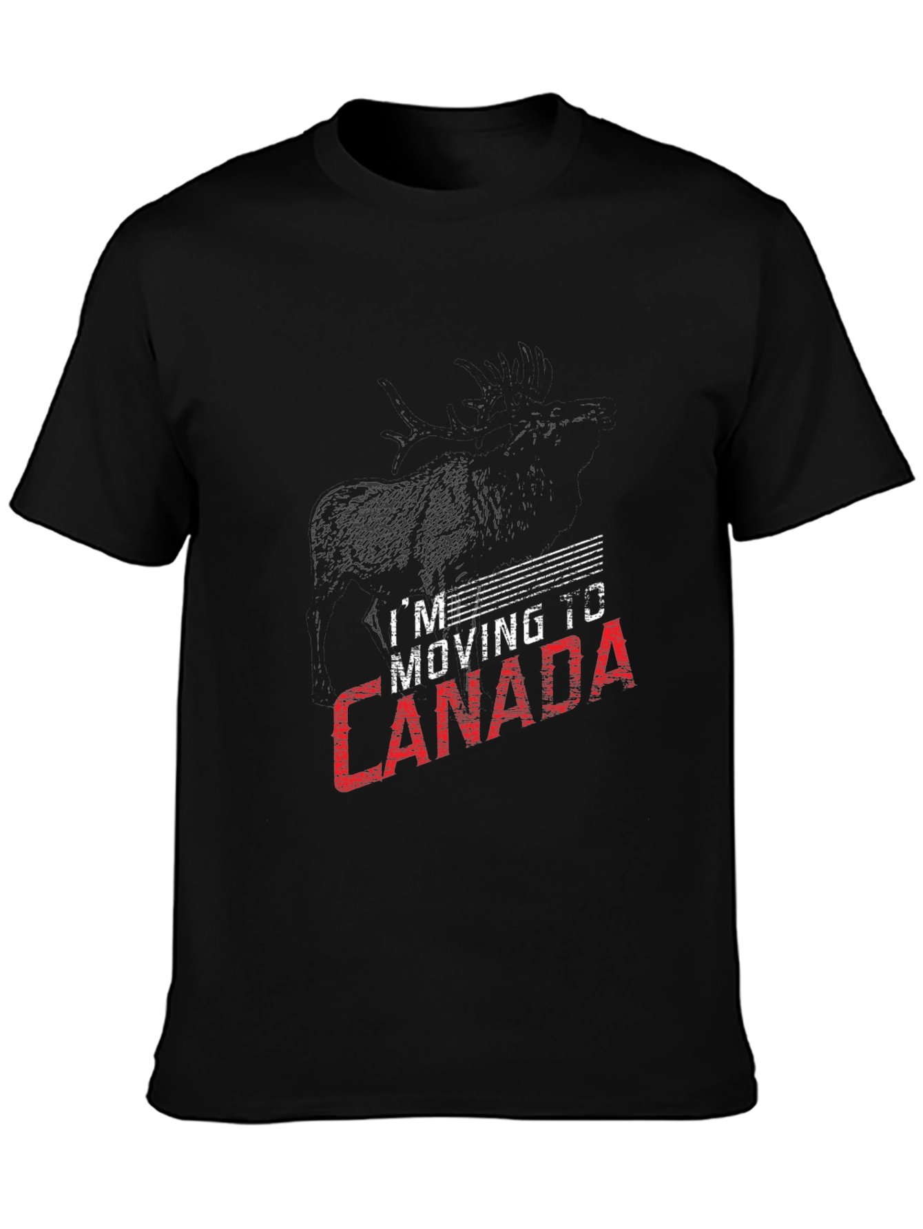 Moving to Canada Graphic Tee - Black