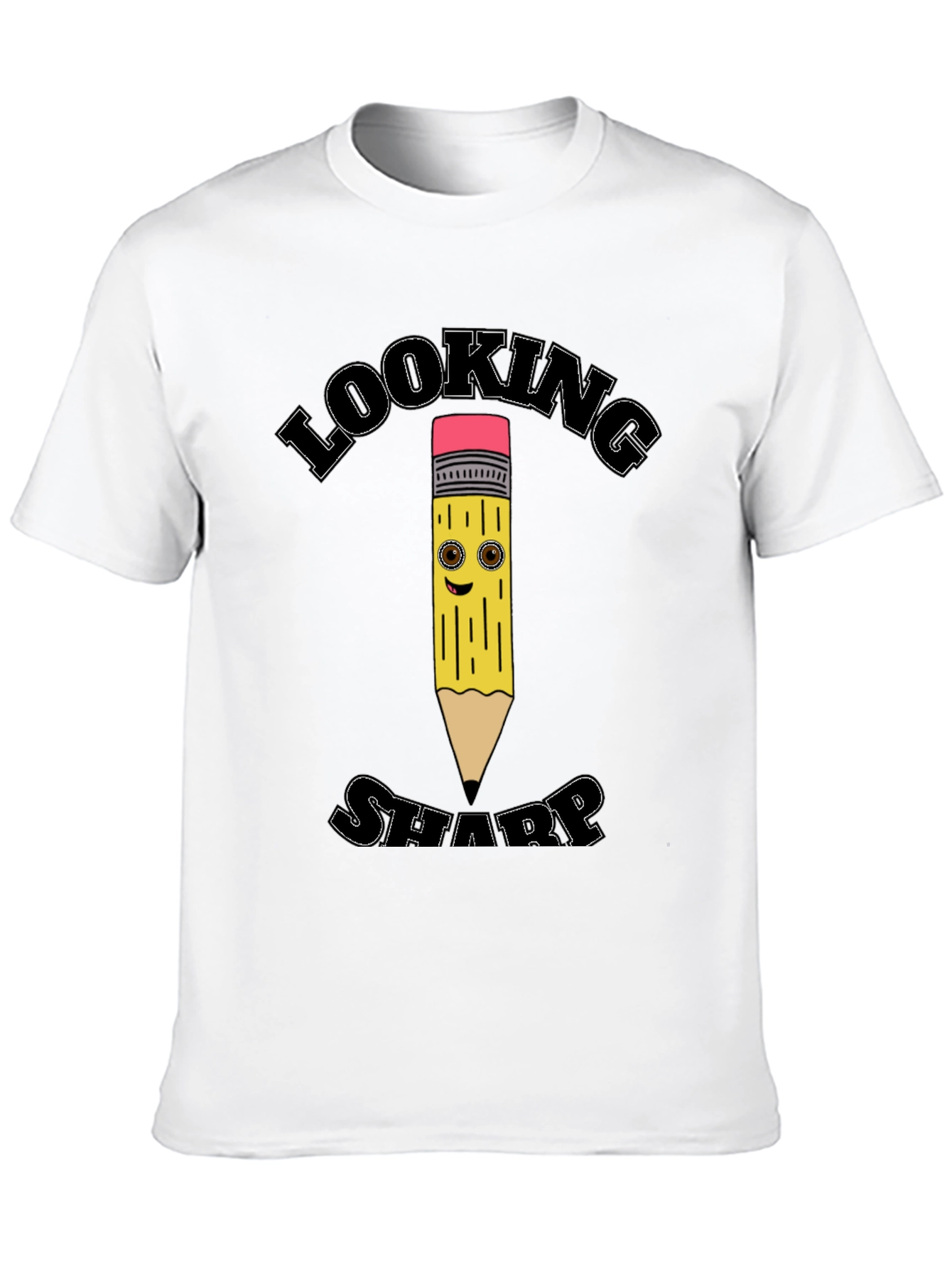 Looking Sharp Pencil Graphic Tee - Cool Design
