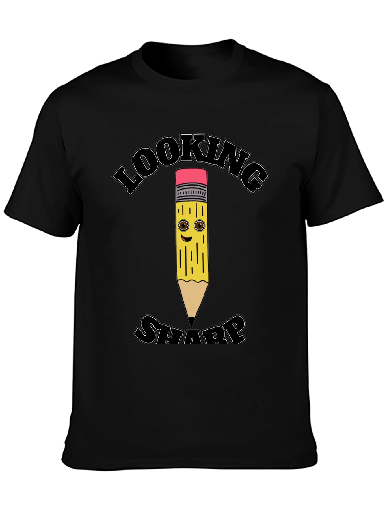 Looking Sharp Pencil Graphic Tee - Cool Design