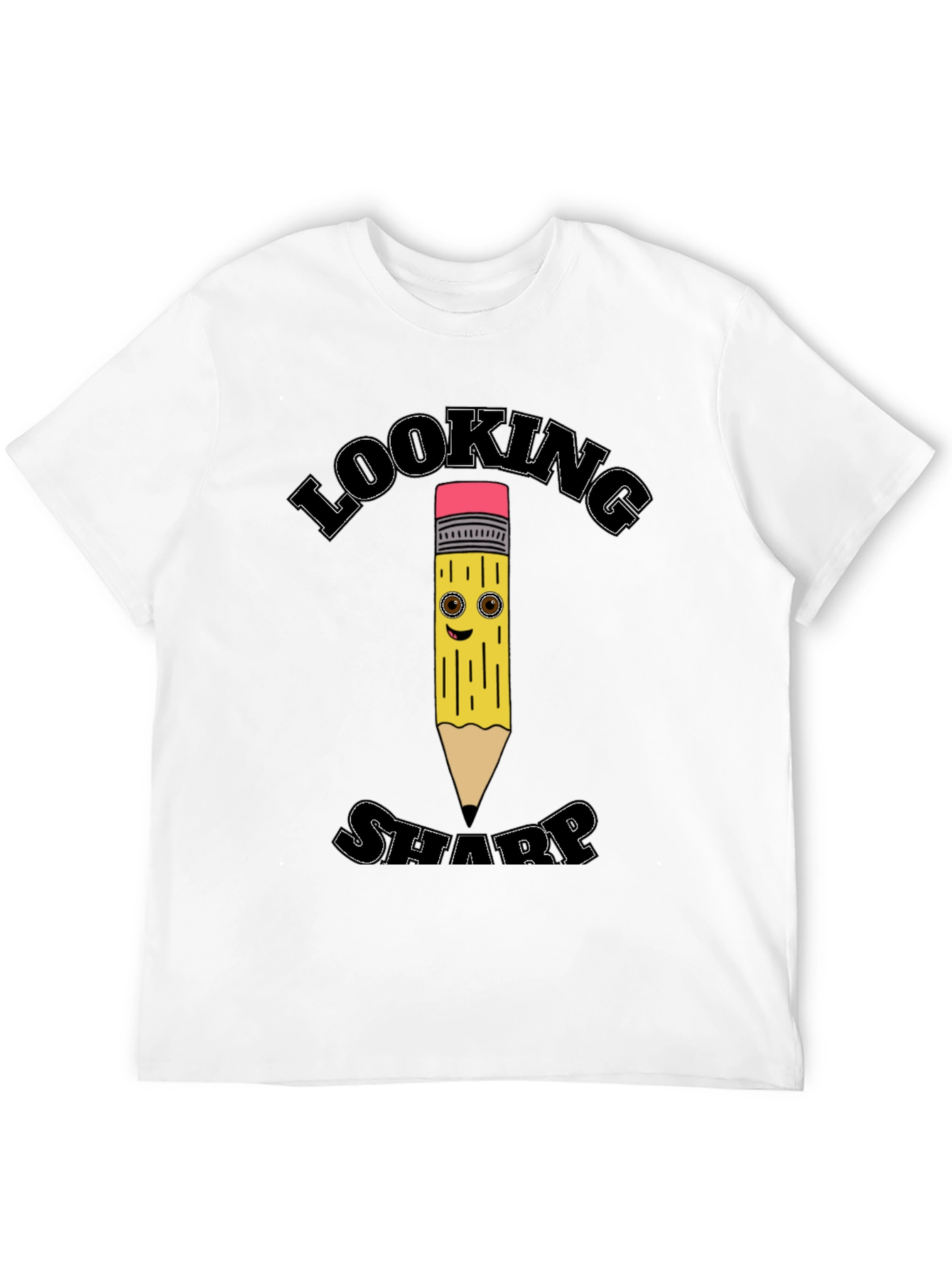 Looking Sharp Pencil Graphic Tee - Cool Design