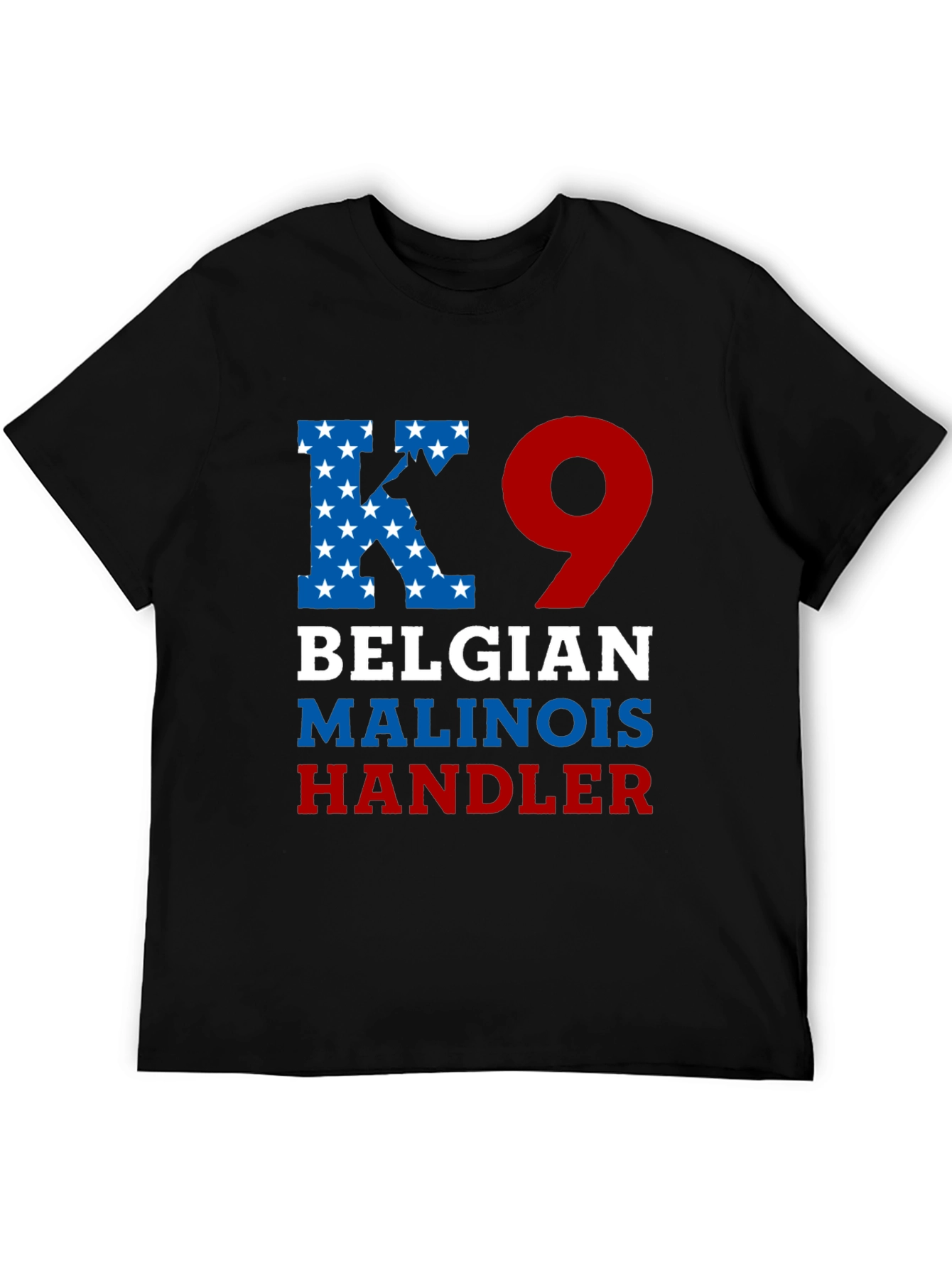 K9 Belgian Malinois Handler Graphic T-Shirt