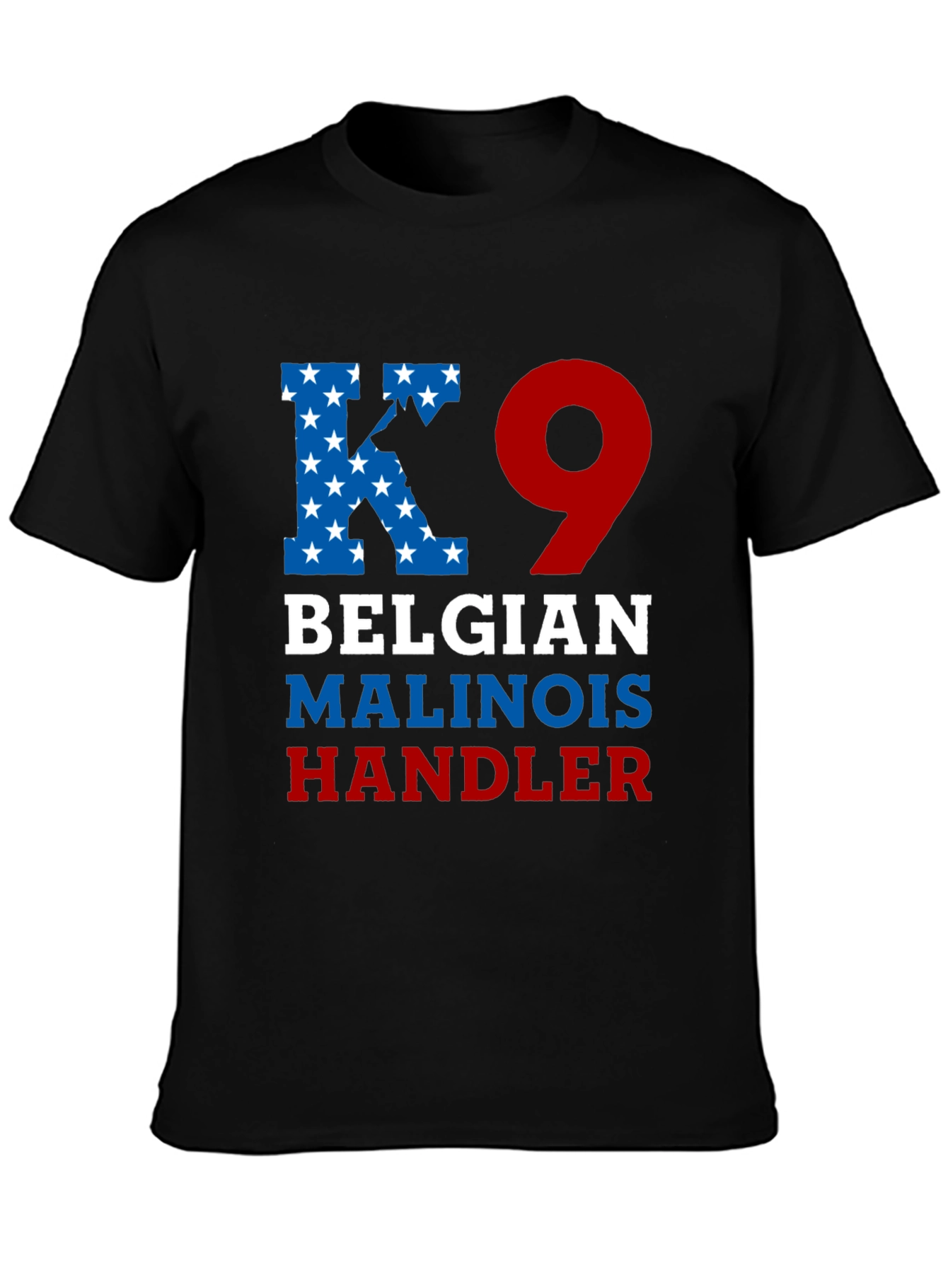 K9 Belgian Malinois Handler Graphic T-Shirt