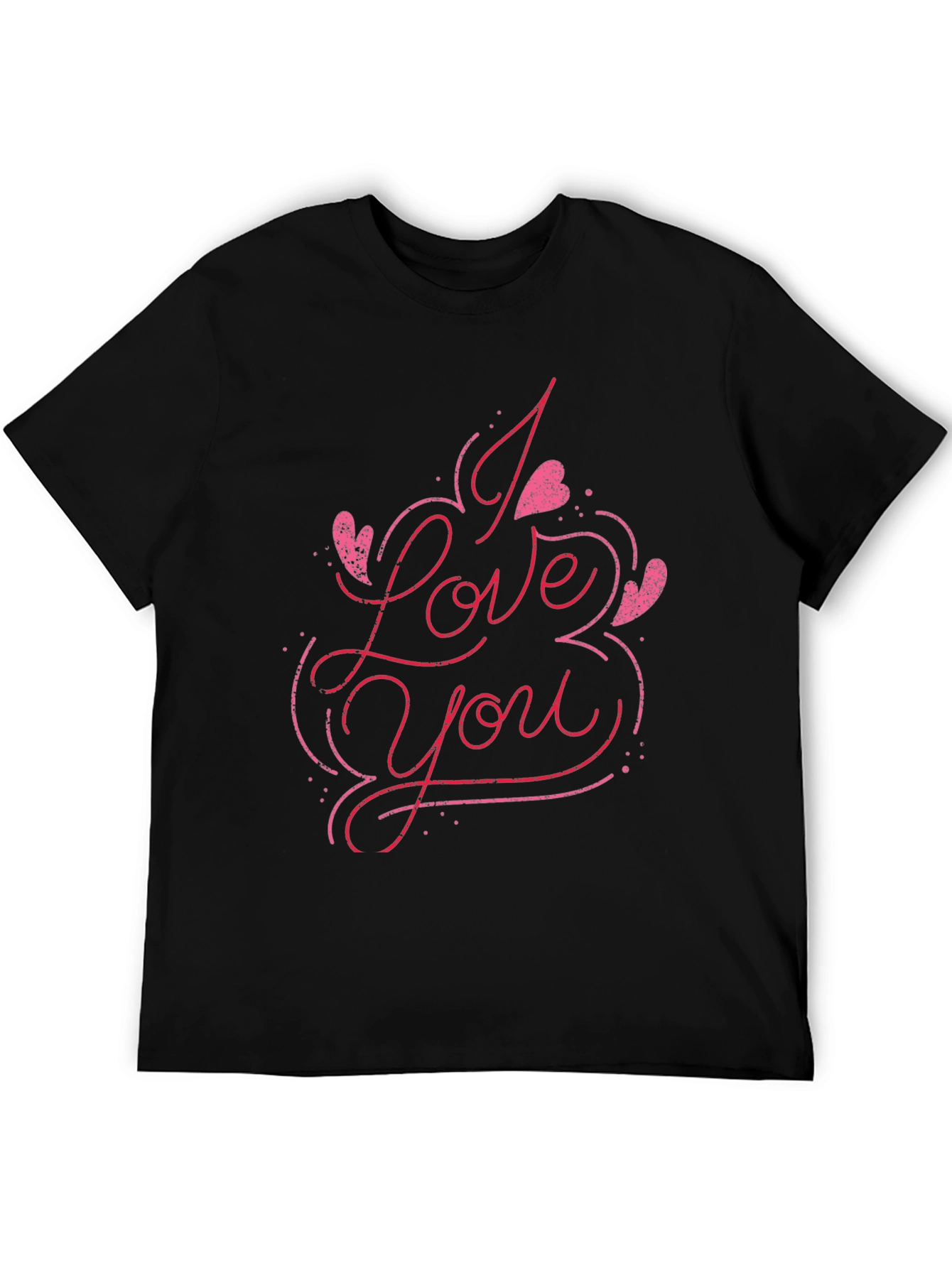 I Love You Graphic Tee - Black