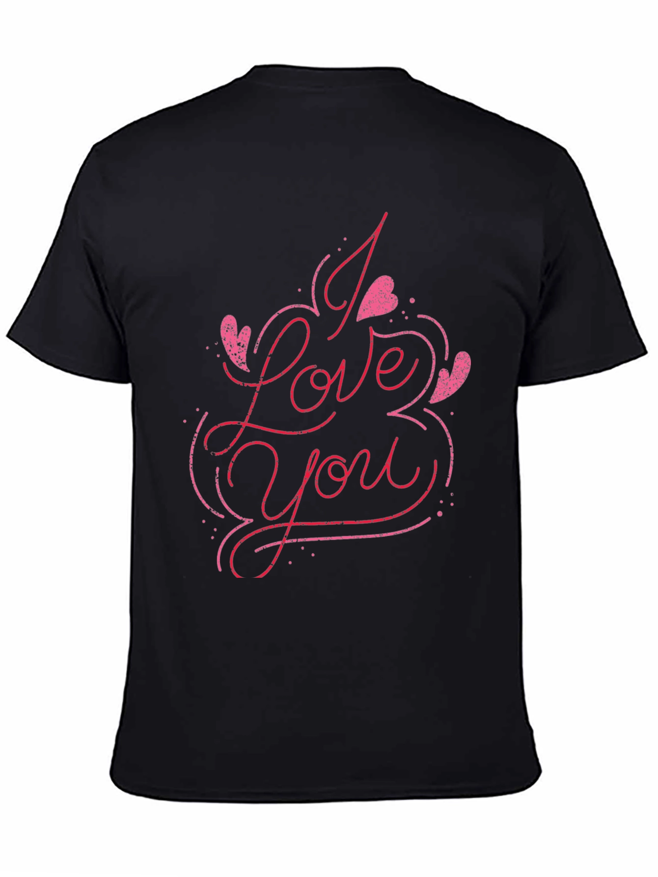 I Love You Graphic Tee - Black