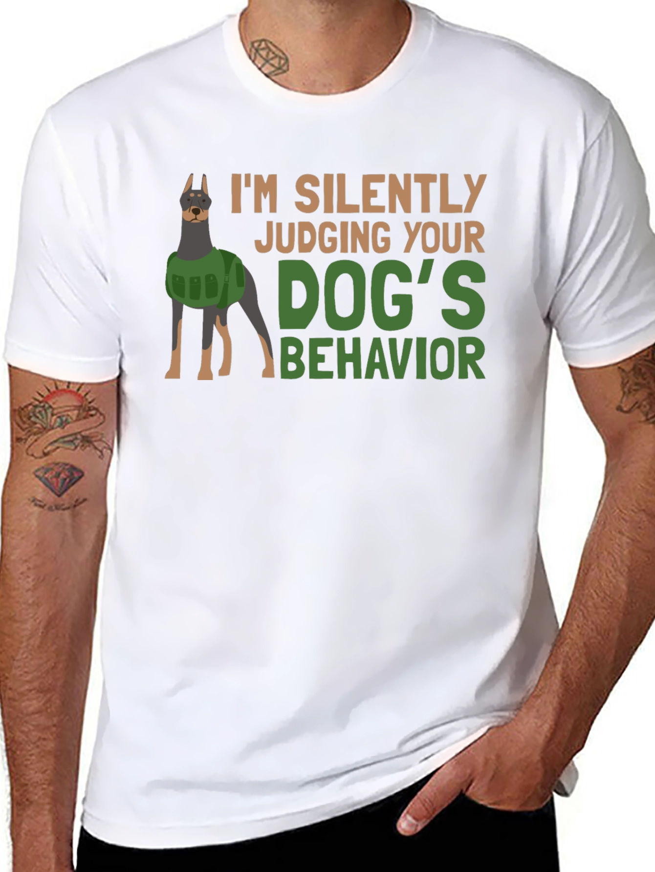 Dog Behavior T-Shirt - Judging You Silently!