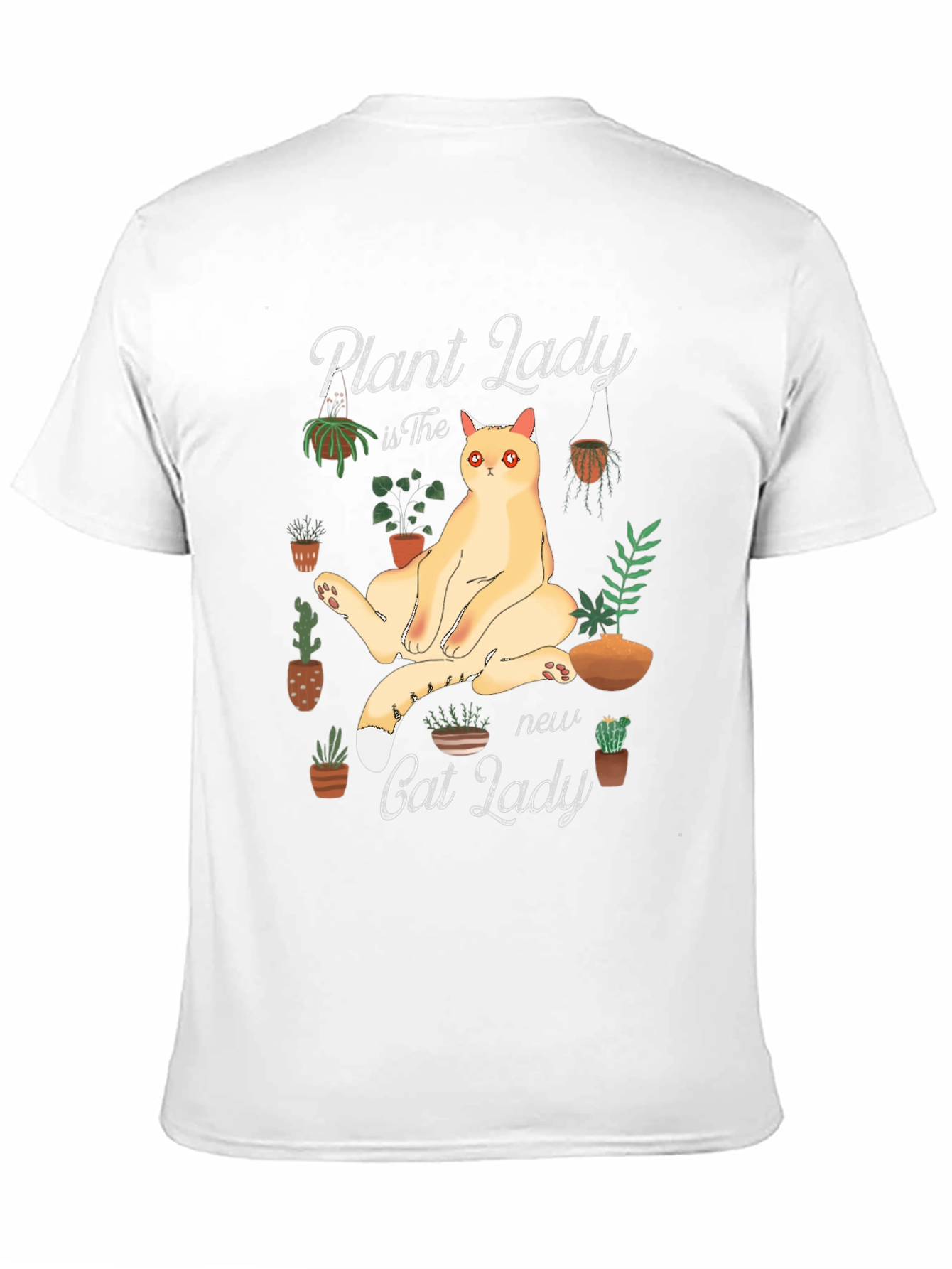 Plant Lady Cat Graphic Tee