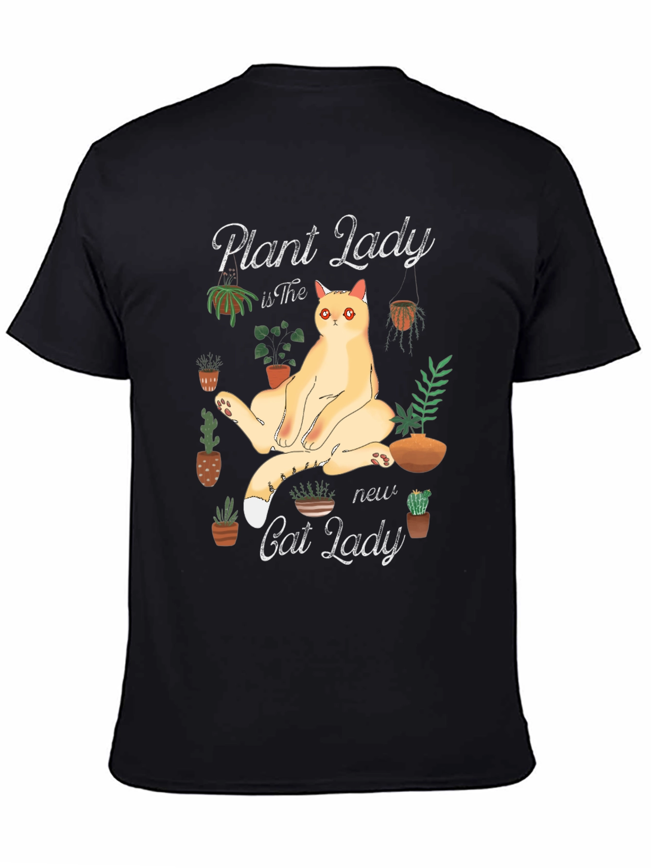 Plant Lady Cat Graphic Tee