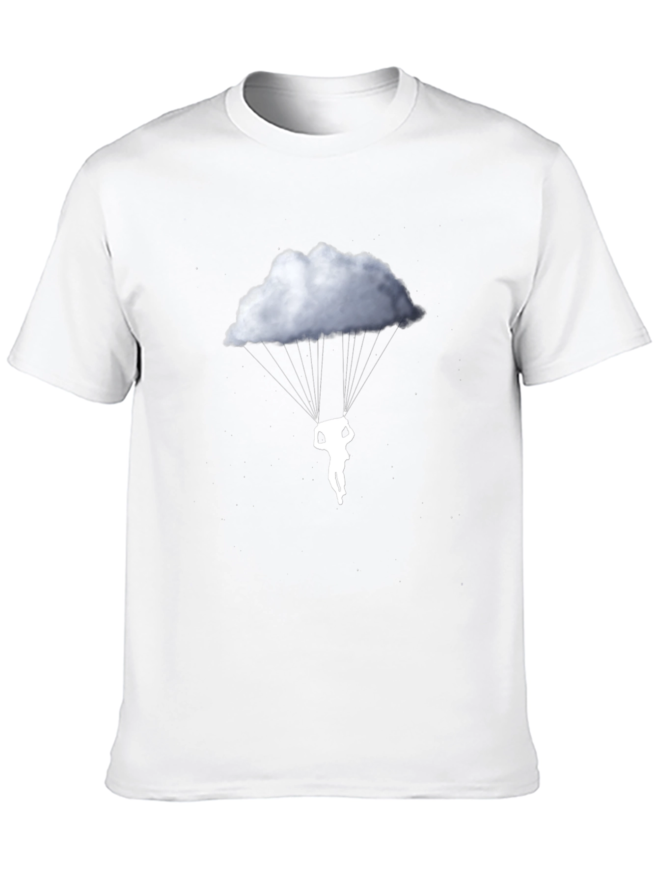 Cloud Parachute Graphic T-Shirt - Unique Design