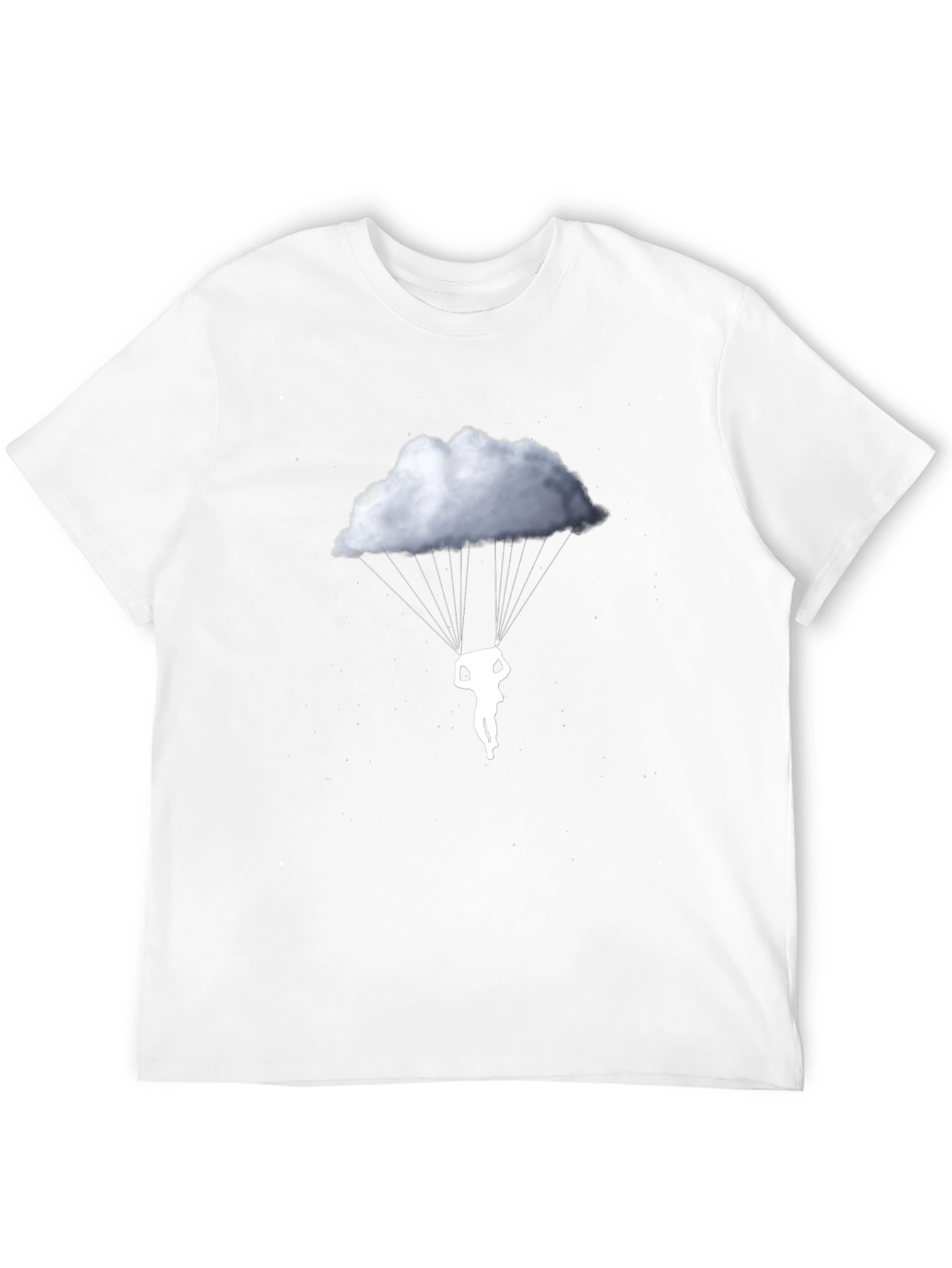 Cloud Parachute Graphic T-Shirt - Unique Design