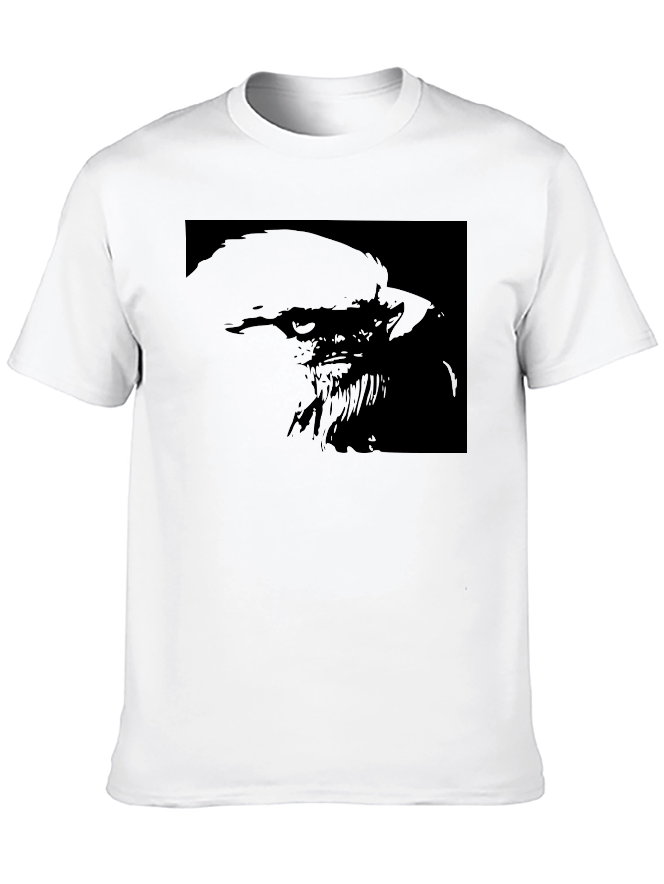 Mens Black Graphic Tee - Dark Design