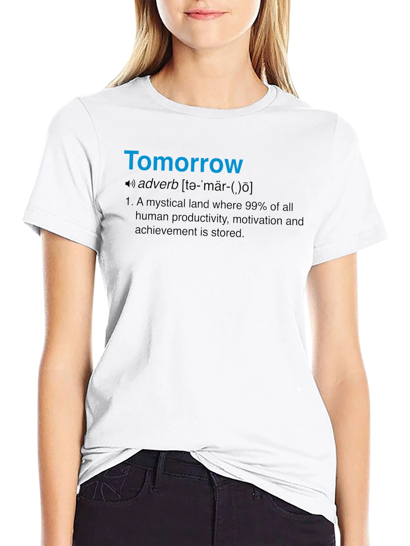 Tomorrow Definition T-Shirt - Funny Procrastination Tee