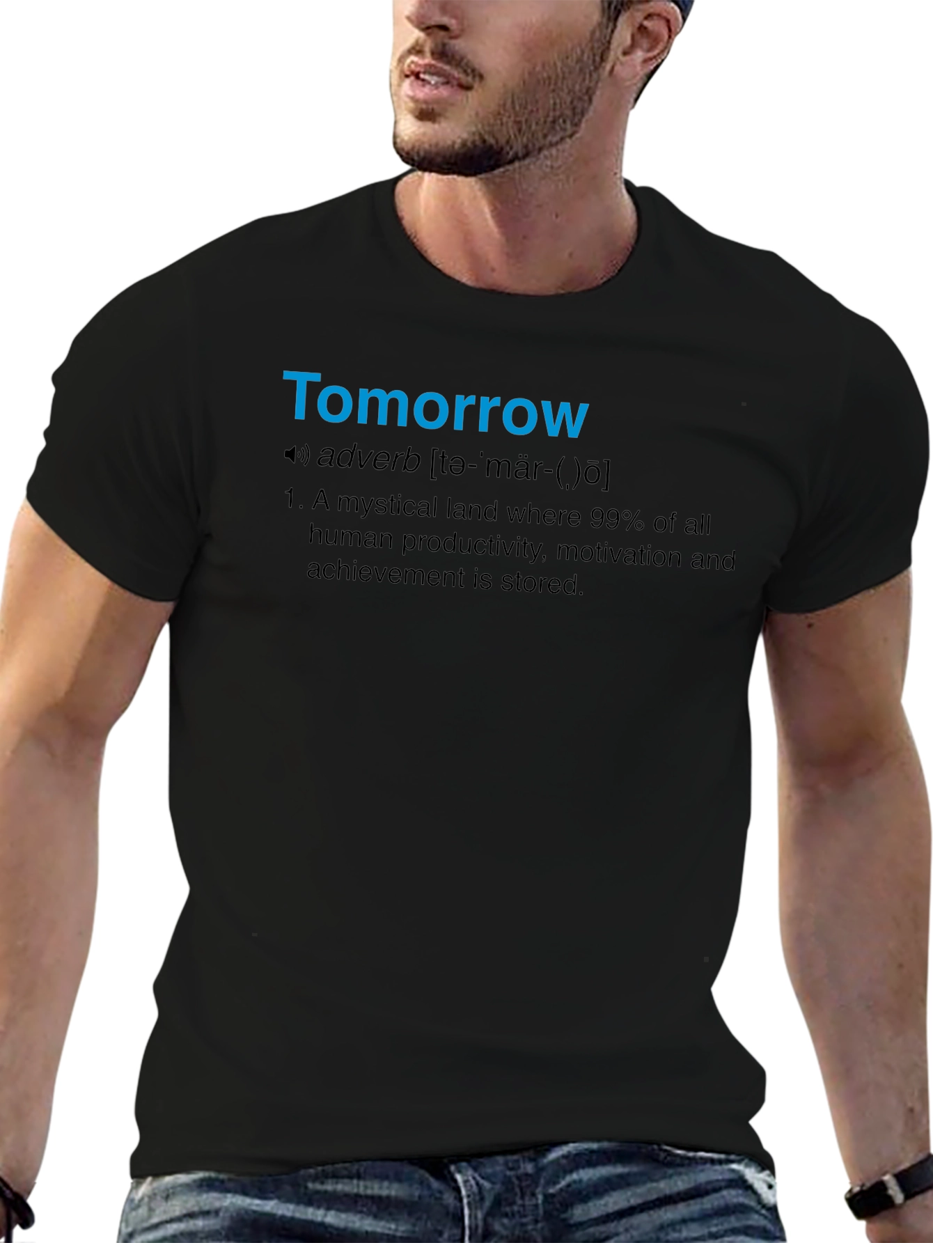 Tomorrow Definition T-Shirt - Funny Procrastination Tee