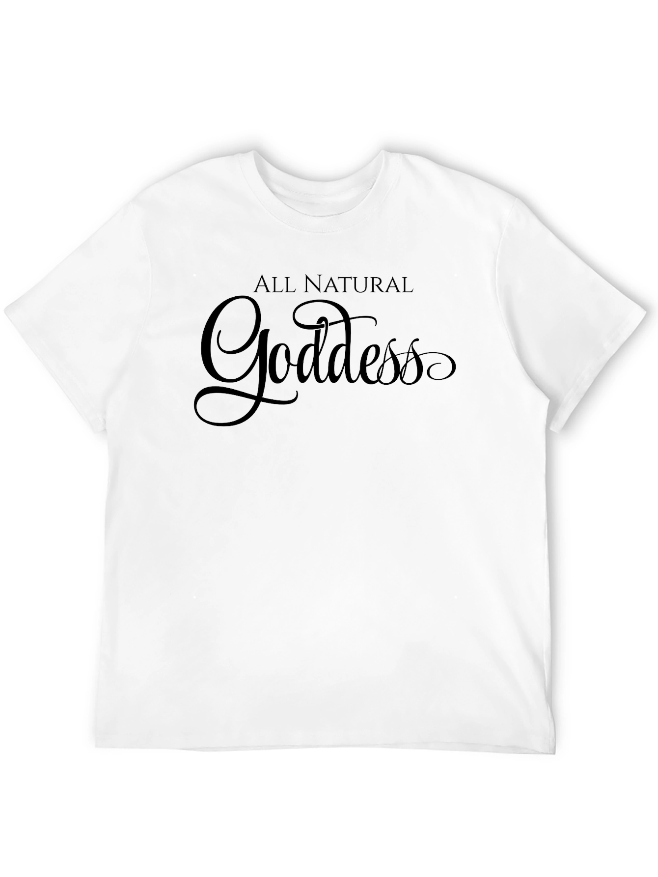 All Natural Goddess Black T-Shirt