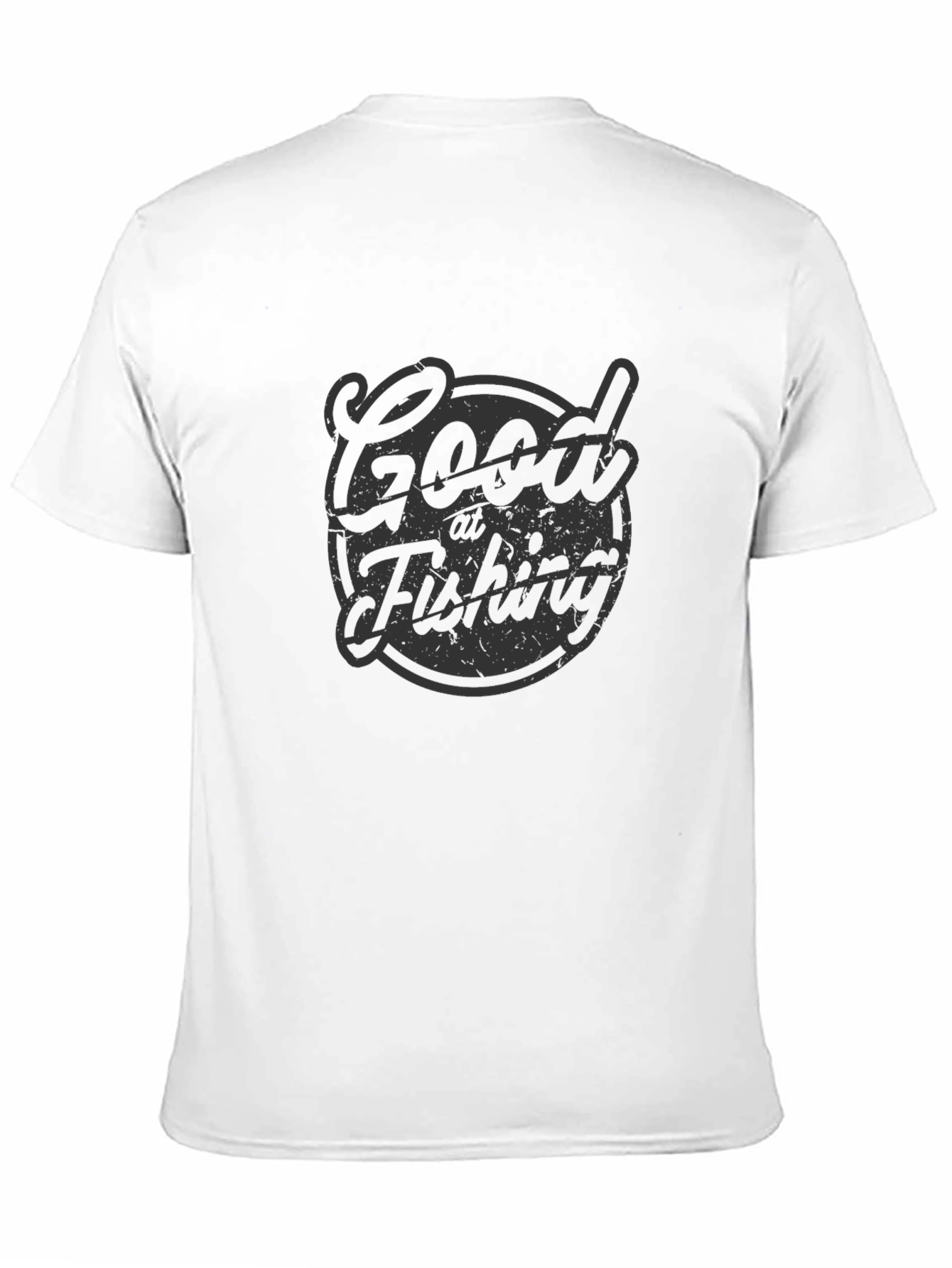 Good at Fishing Black T-Shirt