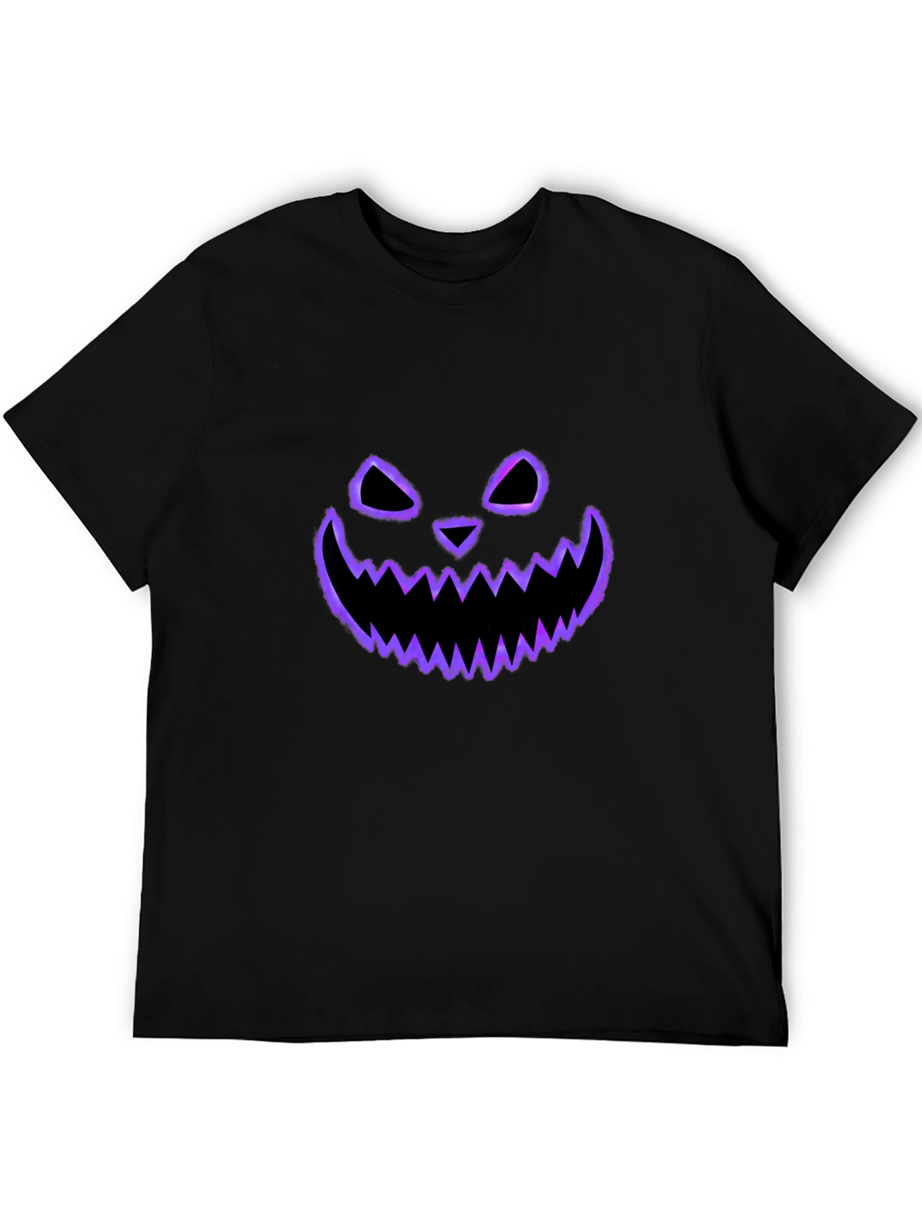 Spooky Face Tee - Halloween Style Black T-Shirt