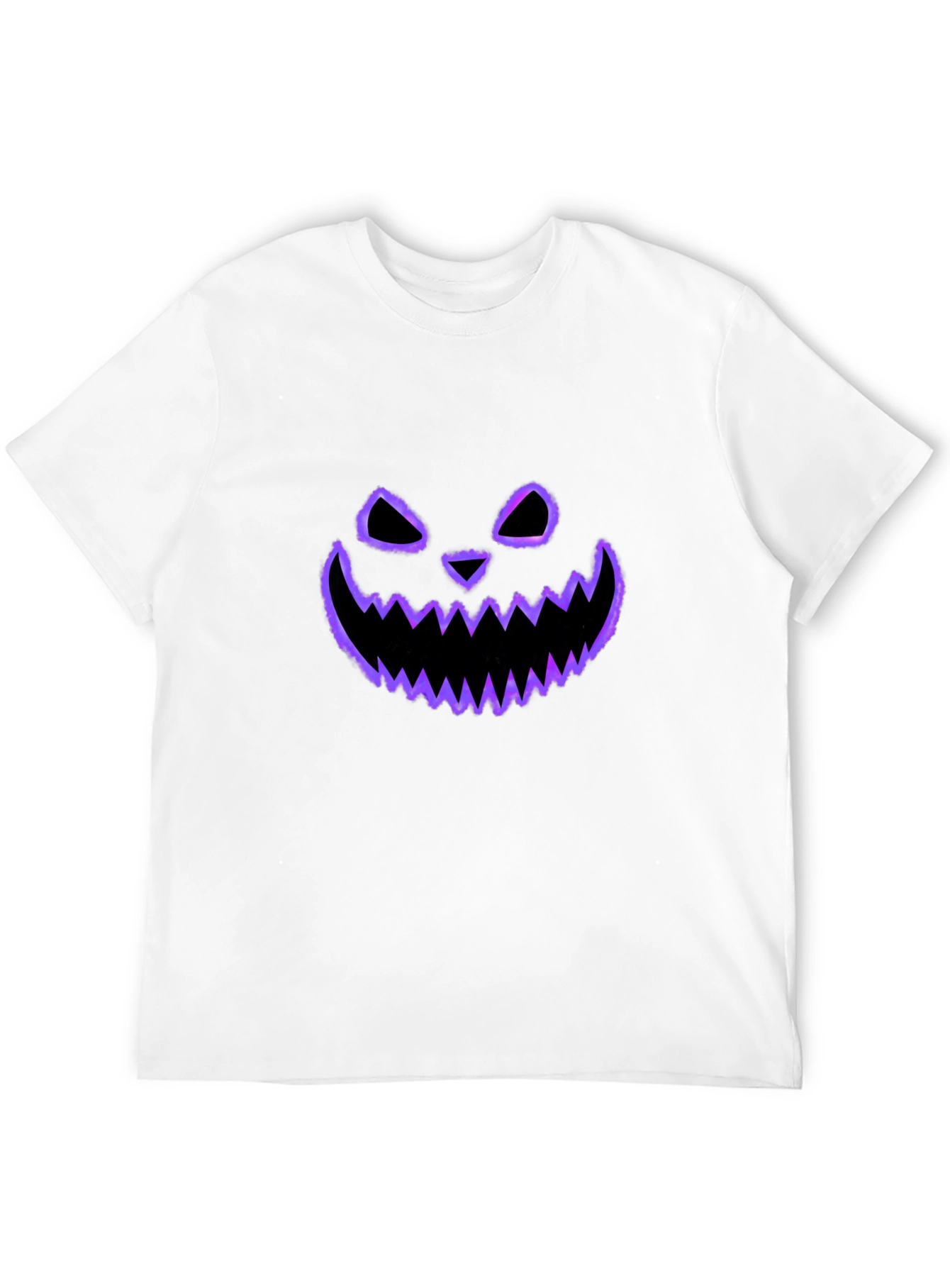 Spooky Face Tee - Halloween Style Black T-Shirt