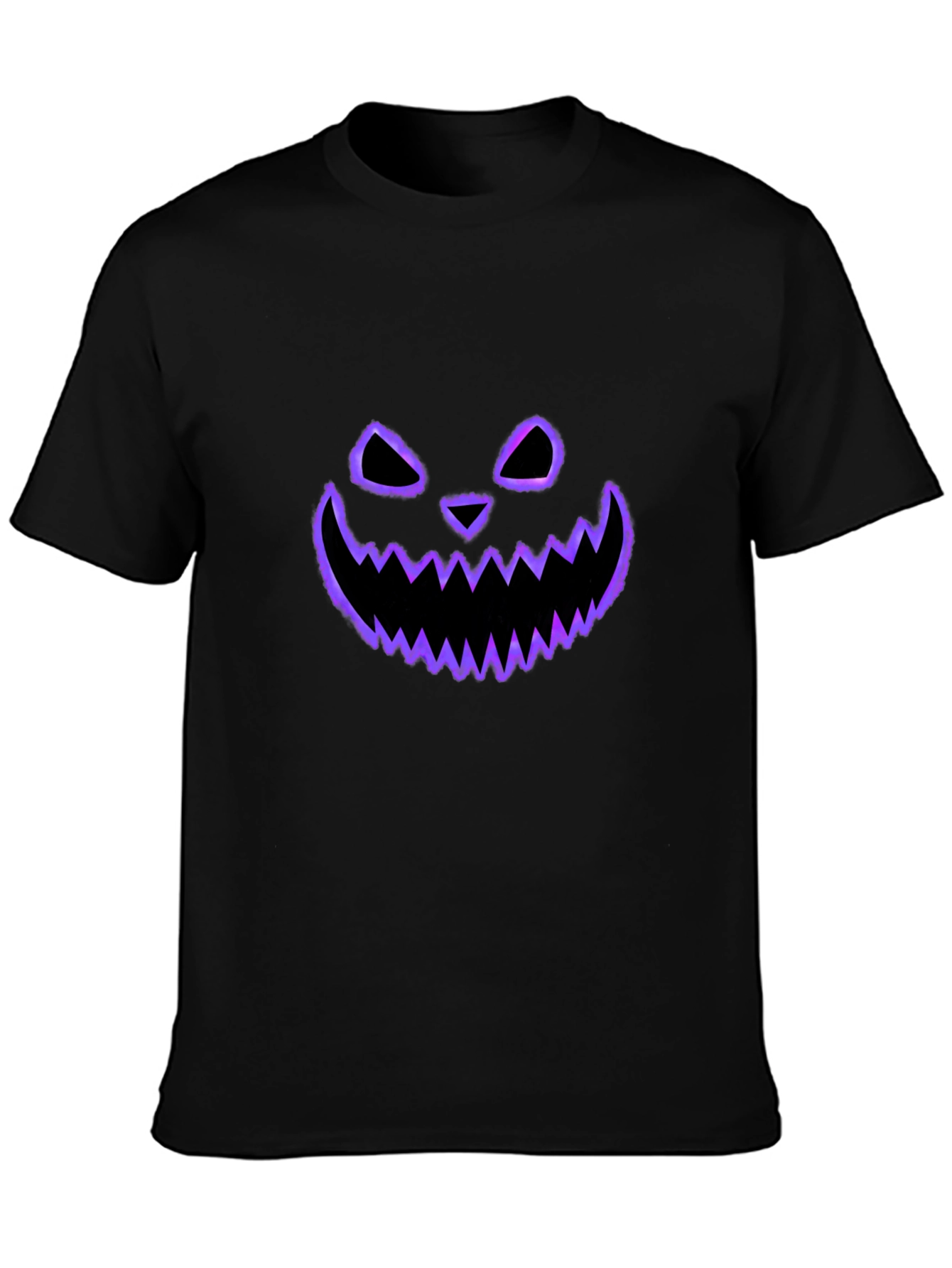 Spooky Face Tee - Halloween Style Black T-Shirt