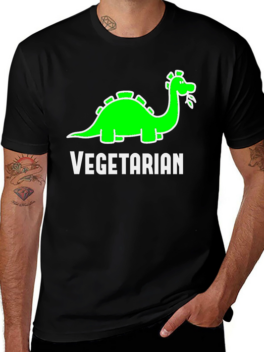 Vegetarian Dinosaur T-Shirt - Cute Vegan Tee