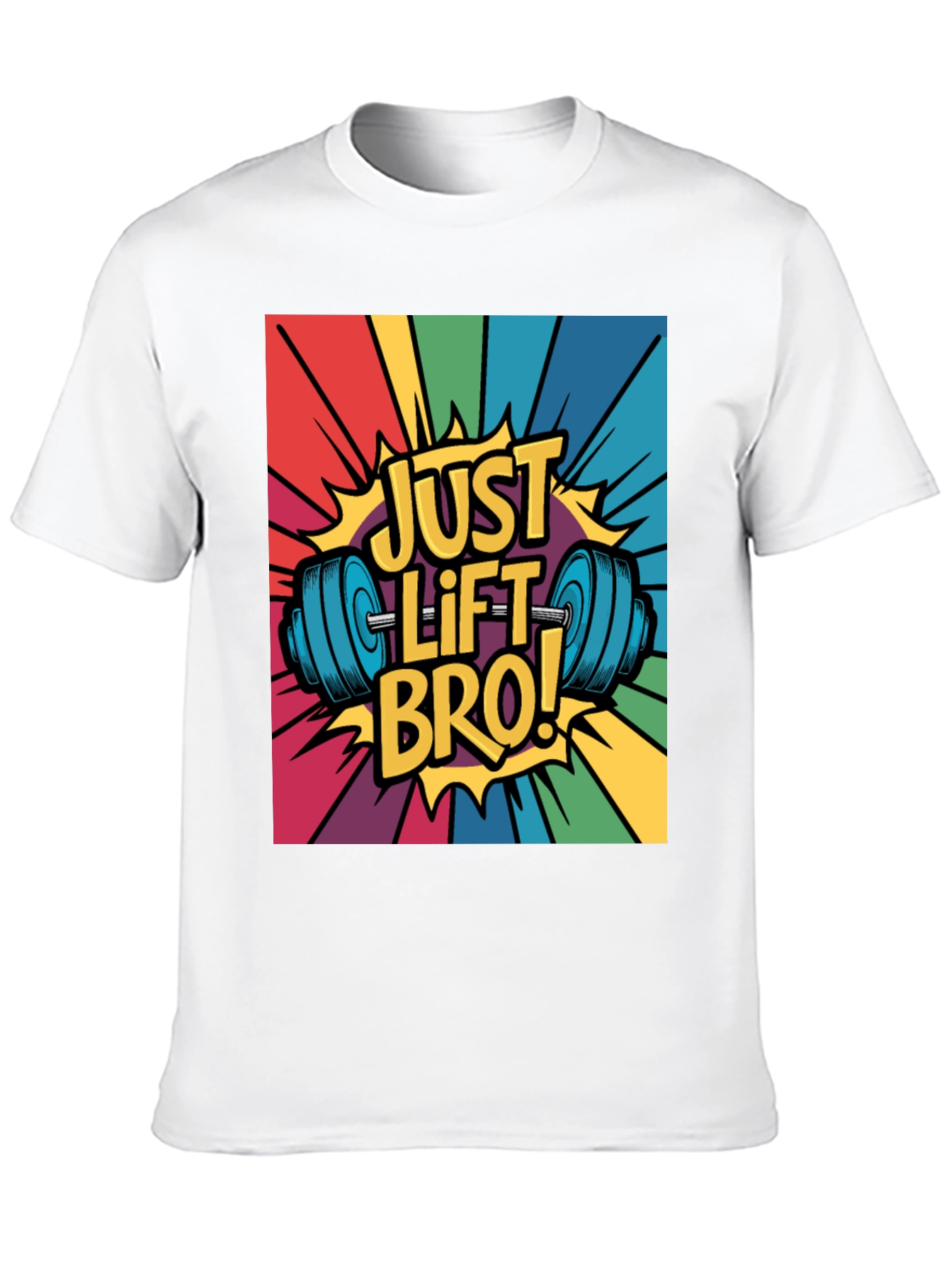 Just Lift Bro! Graphic T-Shirt - Gym Motivation