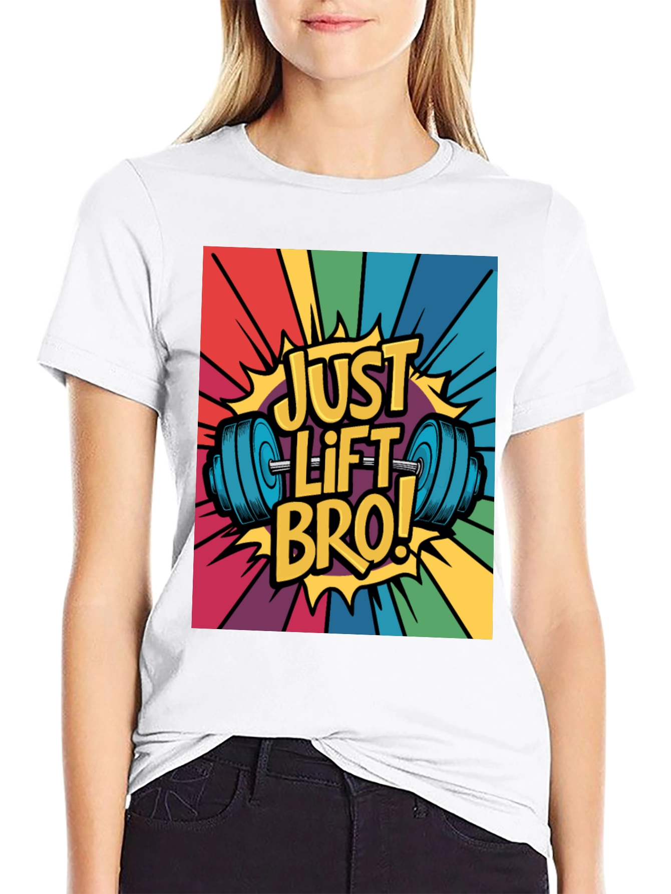 Just Lift Bro! Graphic T-Shirt - Gym Motivation