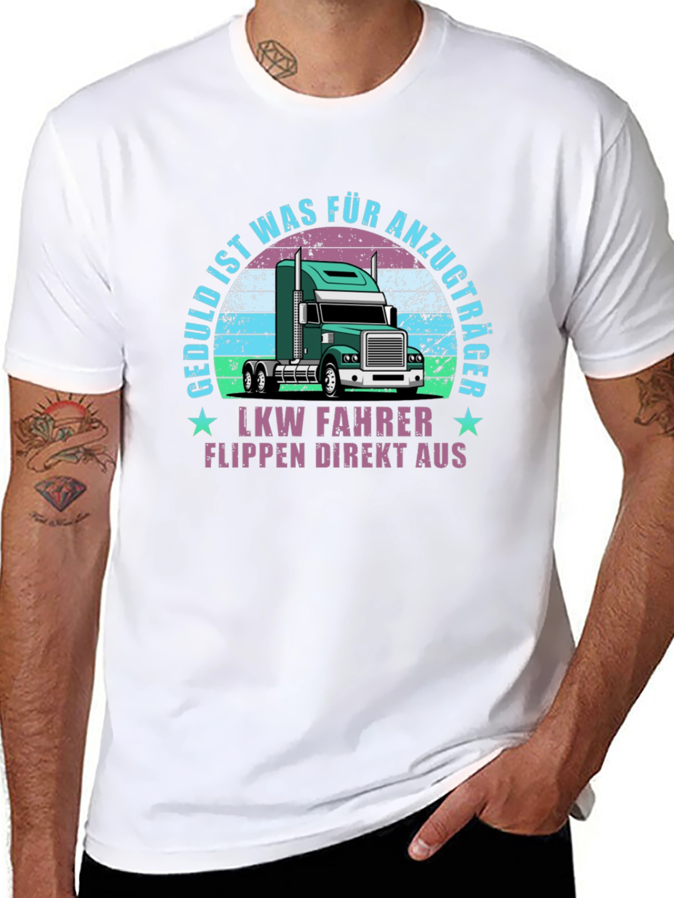 Truck Driver T-Shirt - Geduld Ist Für Anzugträger LKW