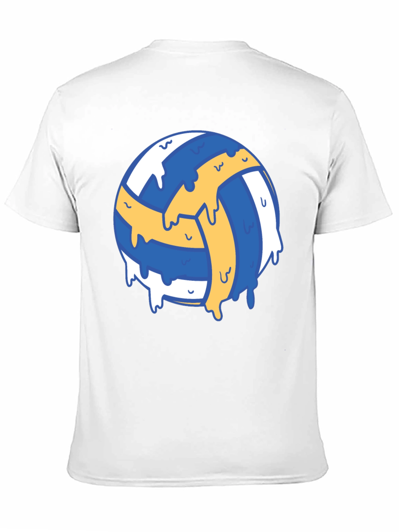 Volleyball Drip Graphic Tee - Cool Sports Shirt