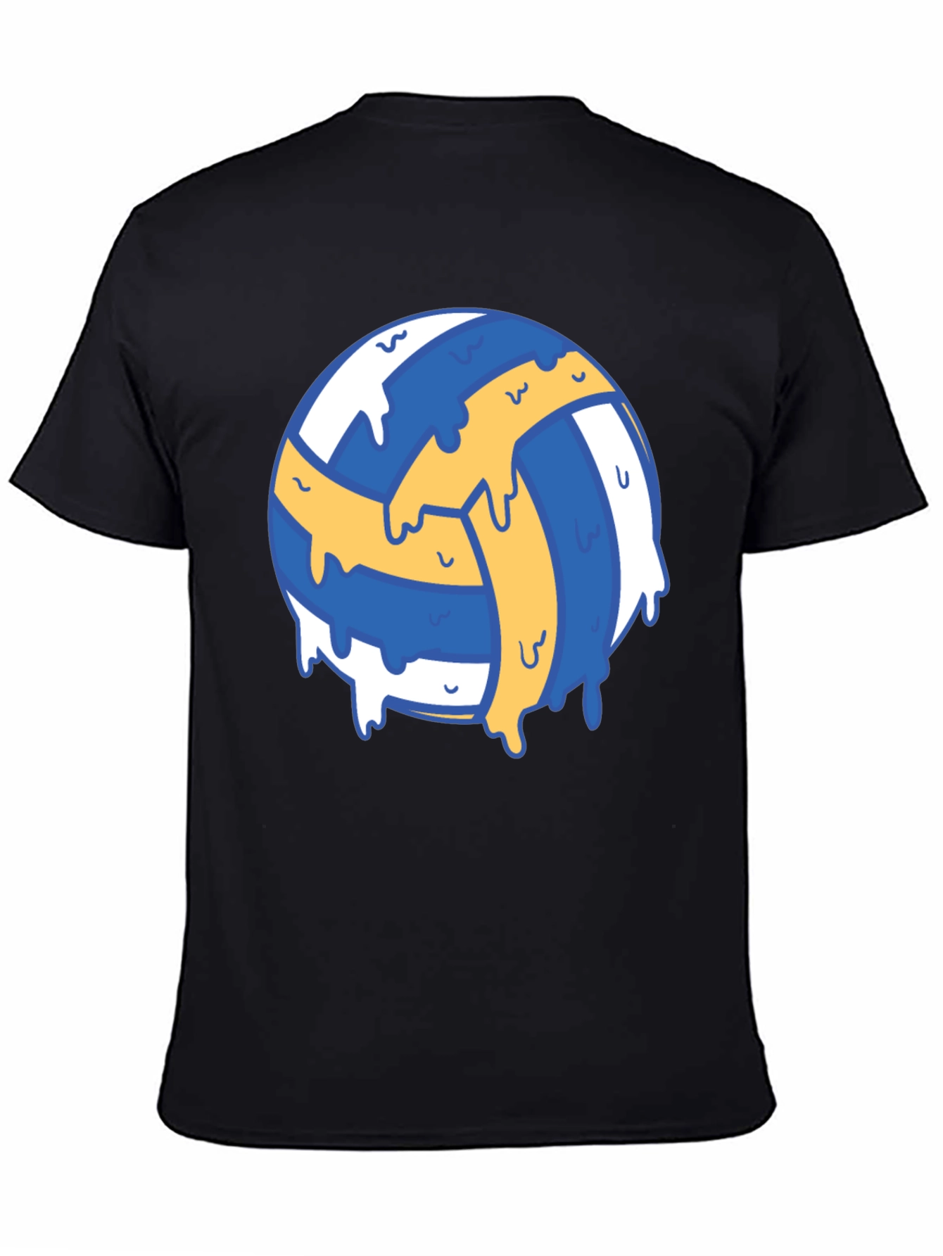 Volleyball Drip Graphic Tee - Cool Sports Shirt