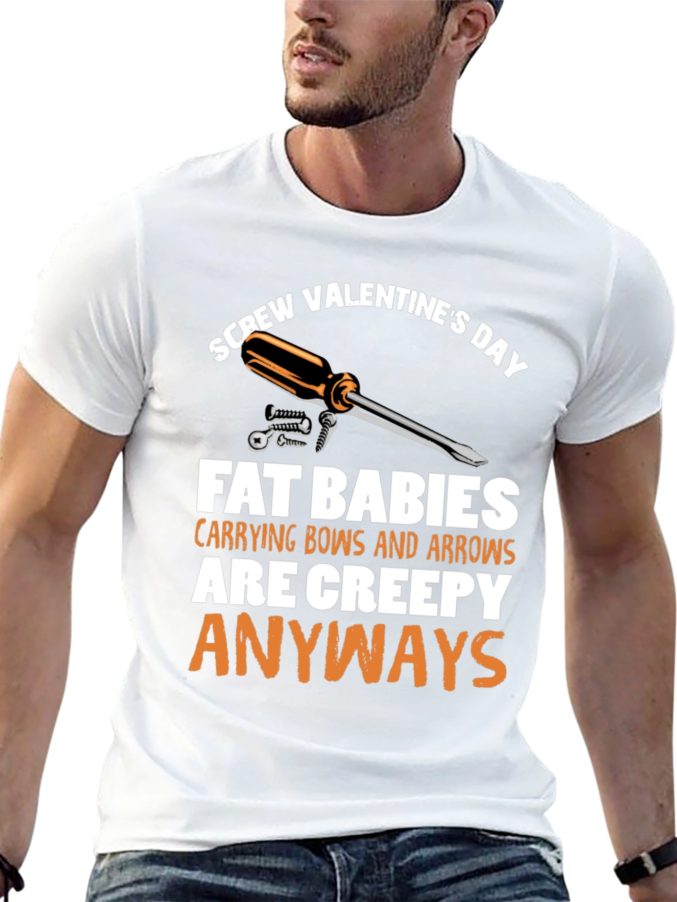 Screw Valentines Day T-Shirt - Funny Anti-Romance Tee