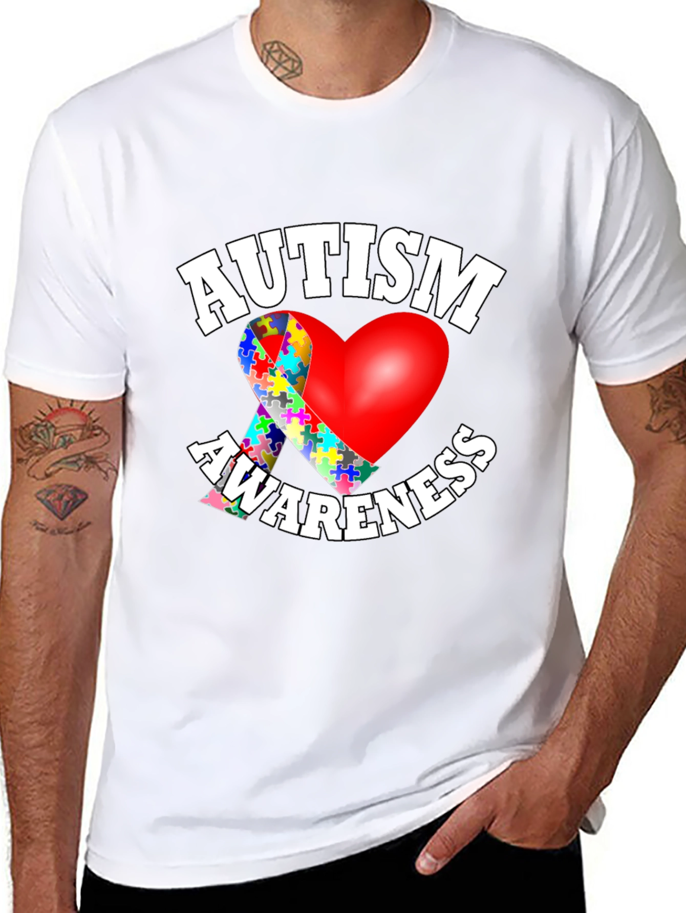 Autism Awareness Heart T-Shirt