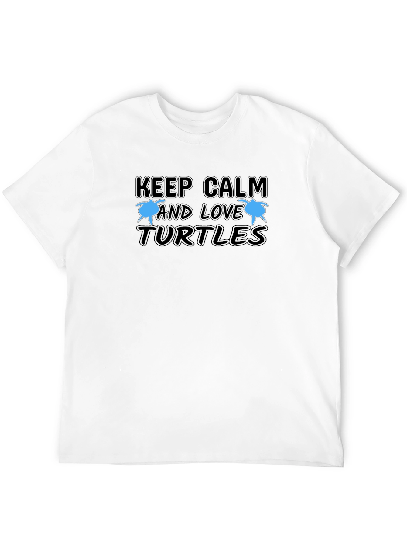 Keep Calm and Love Turtles Graphic T-Shirt