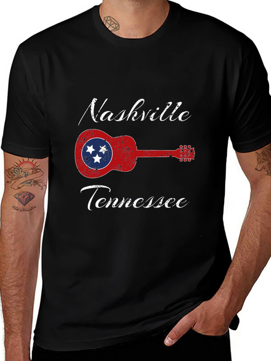 Nashville Tennessee Guitar T-Shirt