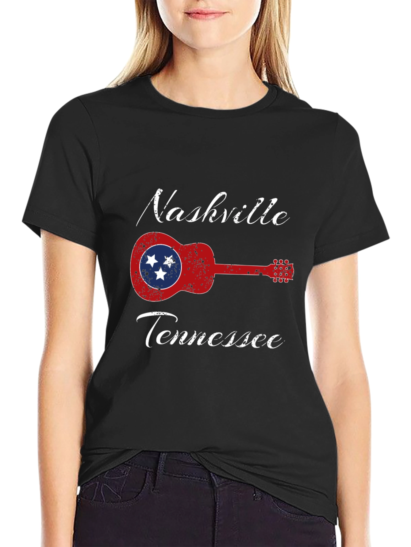 Nashville Tennessee Guitar T-Shirt