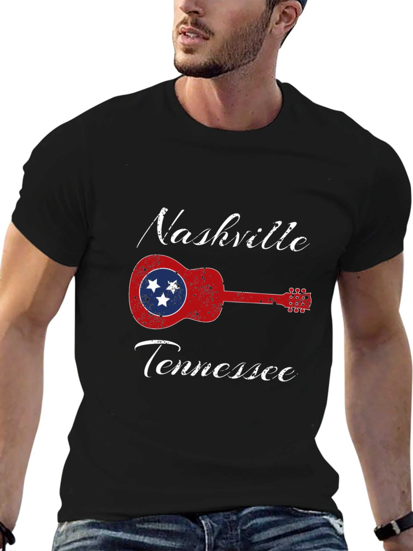 Nashville Tennessee Guitar T-Shirt