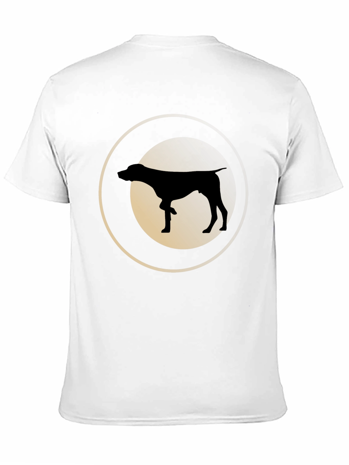 Dog Silhouette Graphic Tee - Stylish Casual Wear