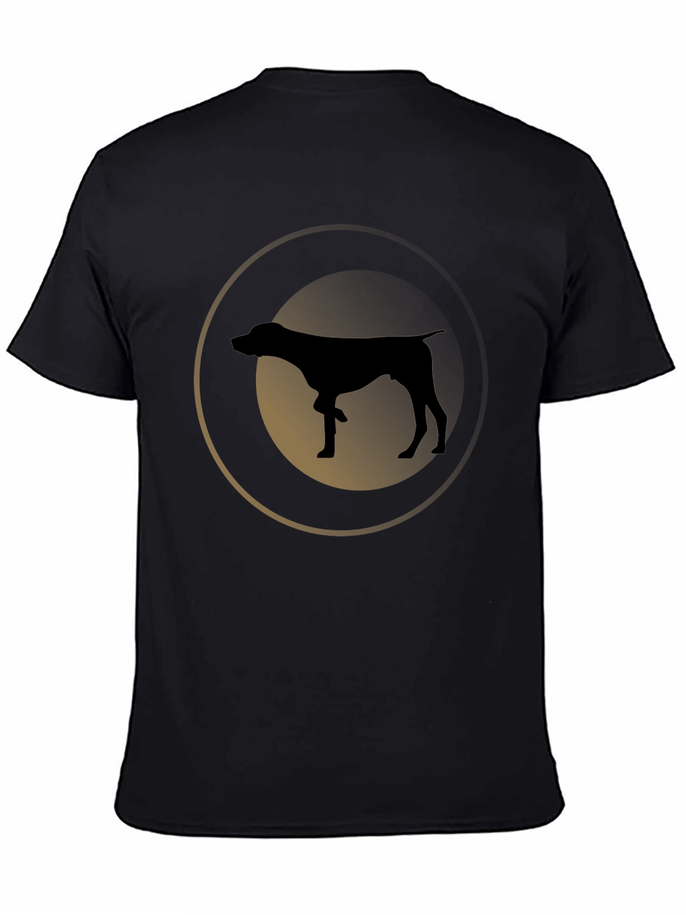 Dog Silhouette Graphic Tee - Stylish Casual Wear