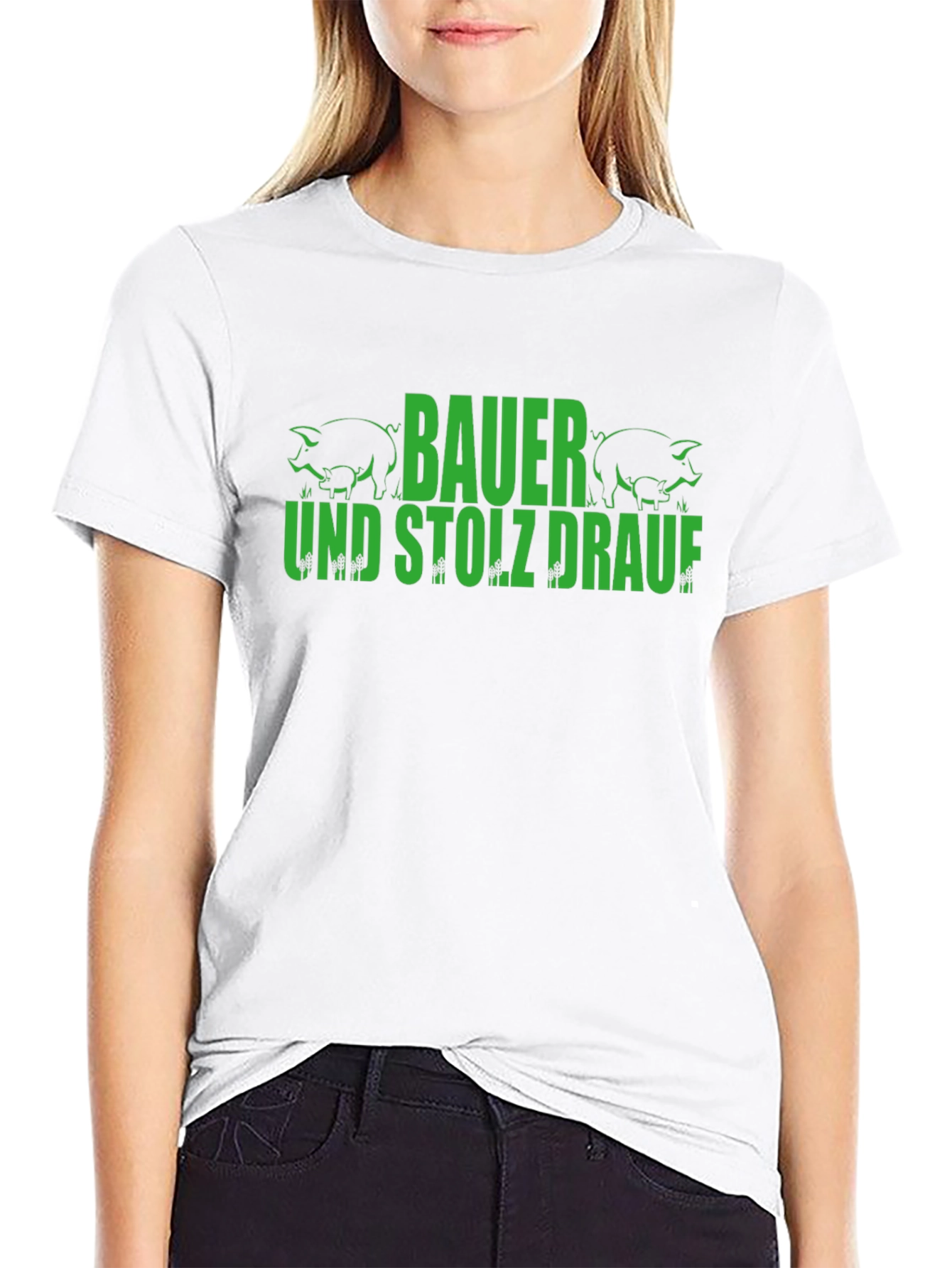 Bauer und Stolz Drauf Pig Graphic T-Shirt